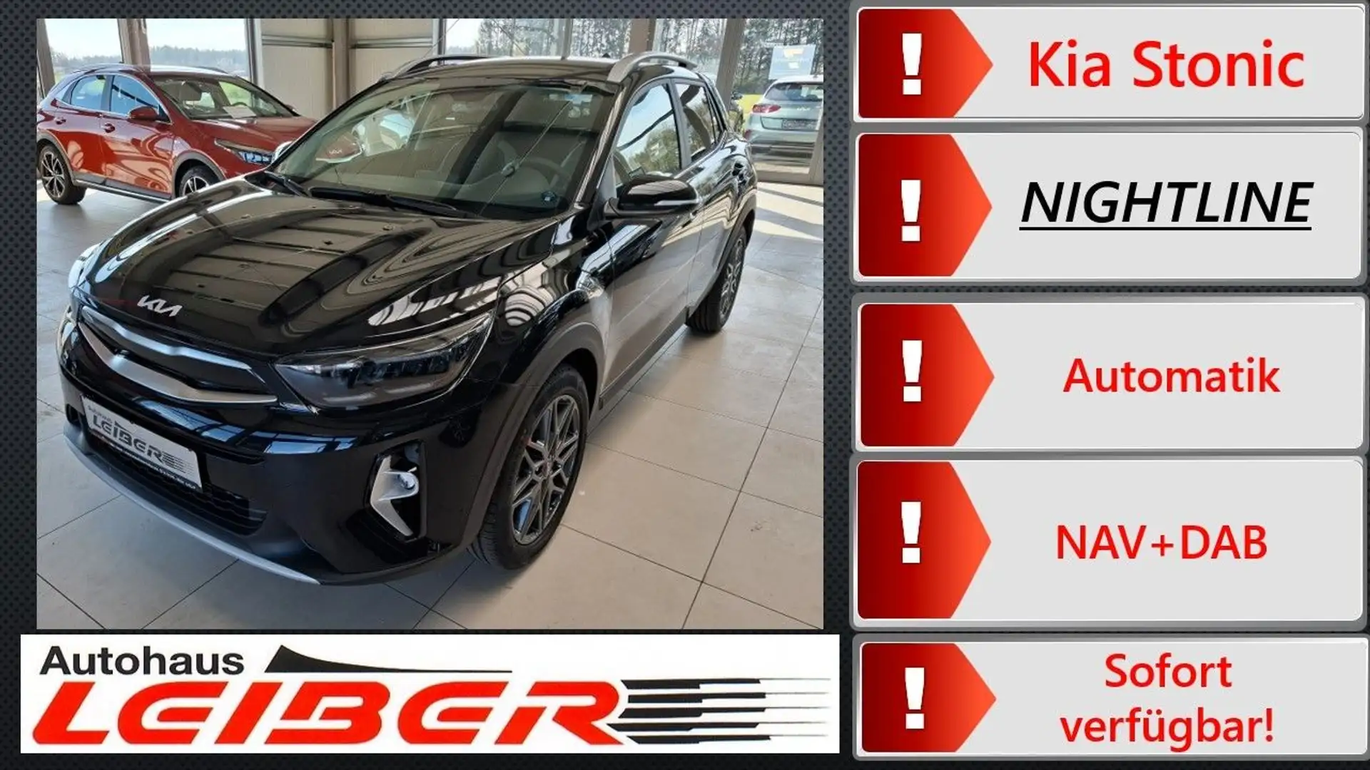 Kia Stonic Nightline Edition Schwarz - 1
