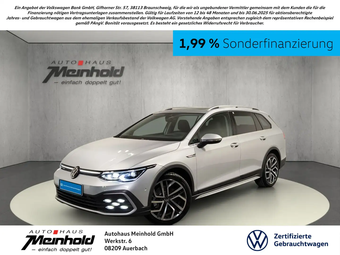 Volkswagen Golf Variant Alltrack 2.0 TDI DSG 4M,IQ.LIGH,AHK Silver - 1