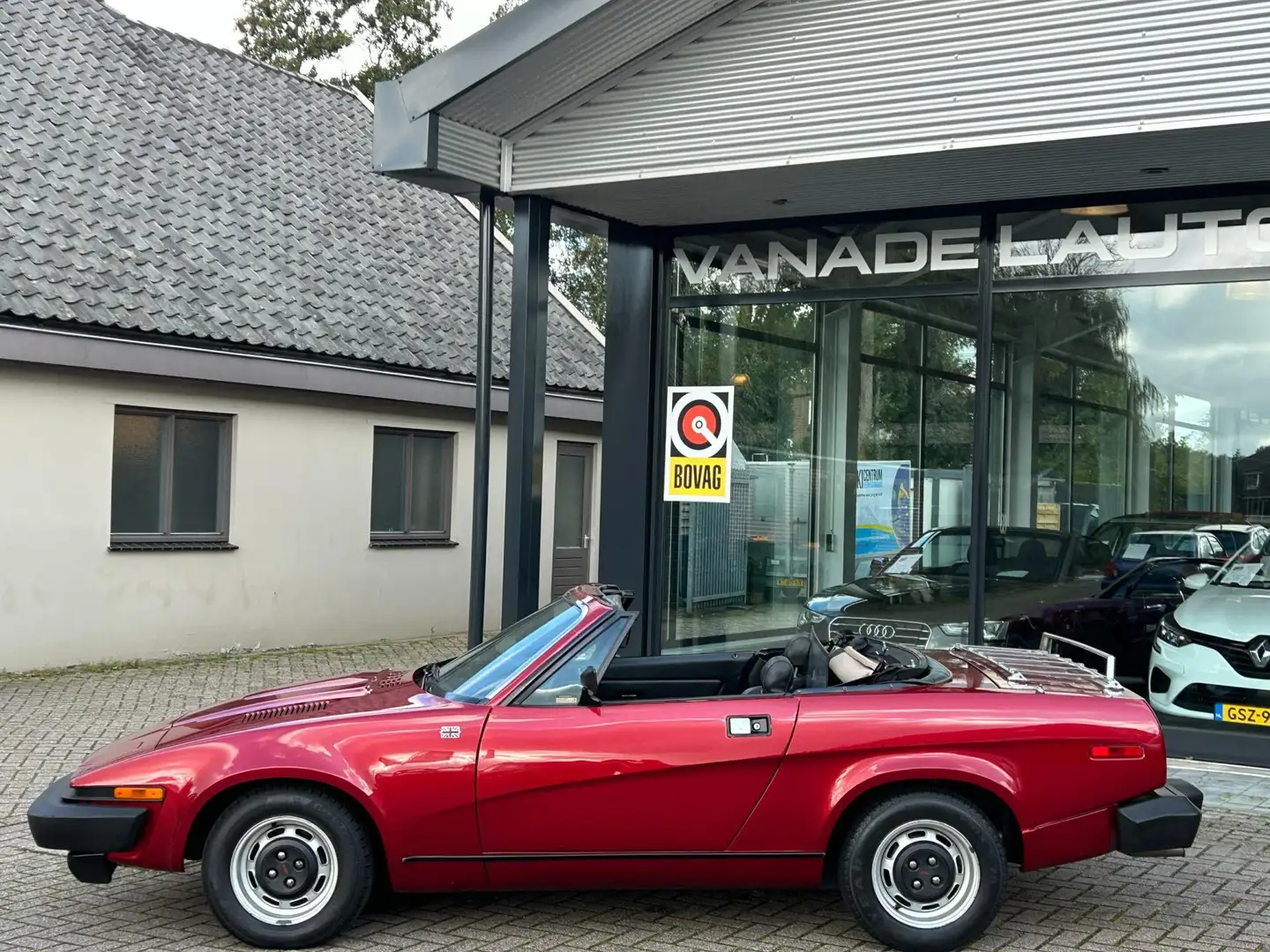 Triumph TR7 2.0 Softtop Oldtimer! RVS uitlaat Bagagerek Windsc Rouge - 2