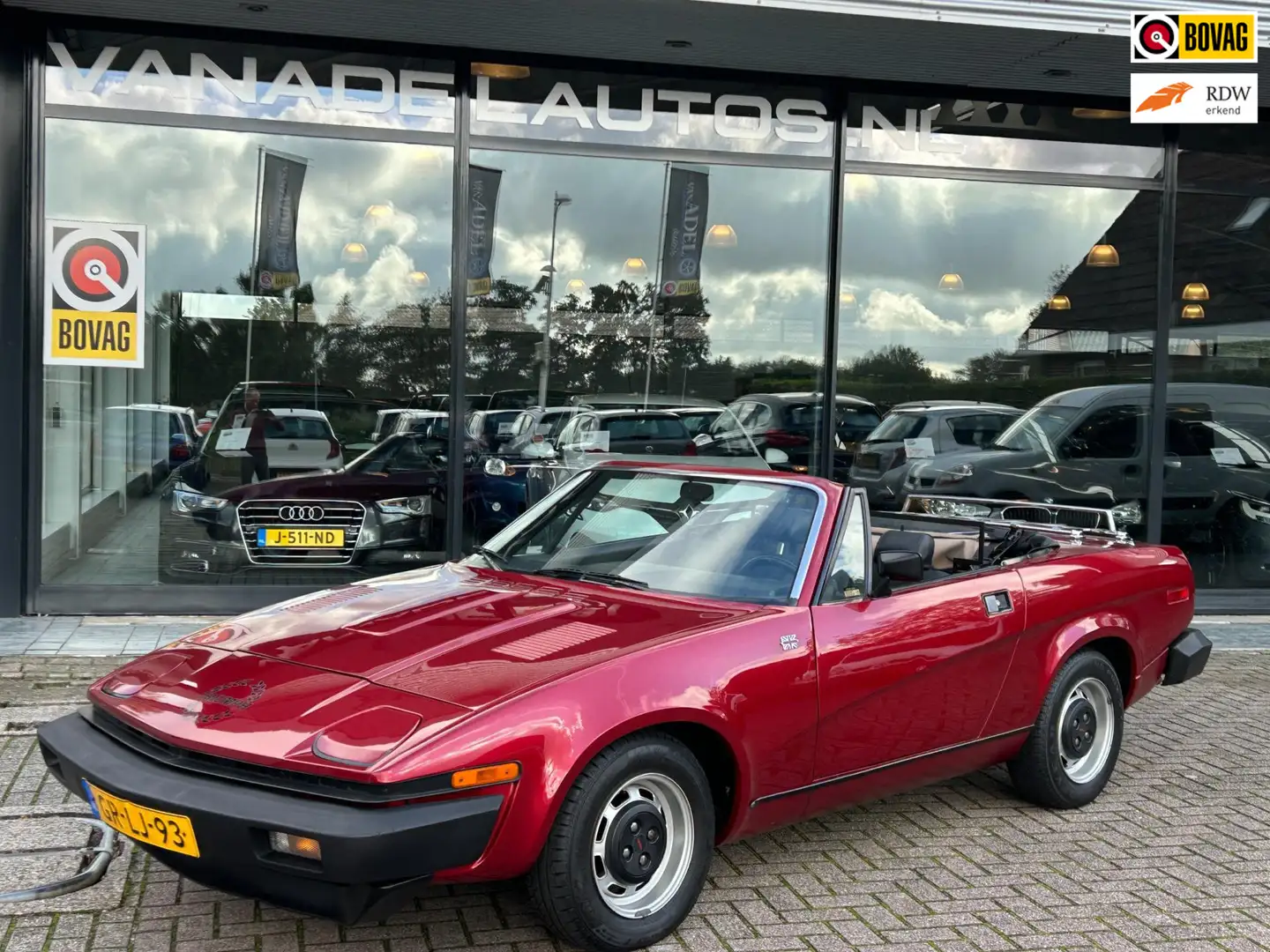 Triumph TR7 2.0 Softtop Oldtimer! RVS uitlaat Bagagerek Windsc Rouge - 1