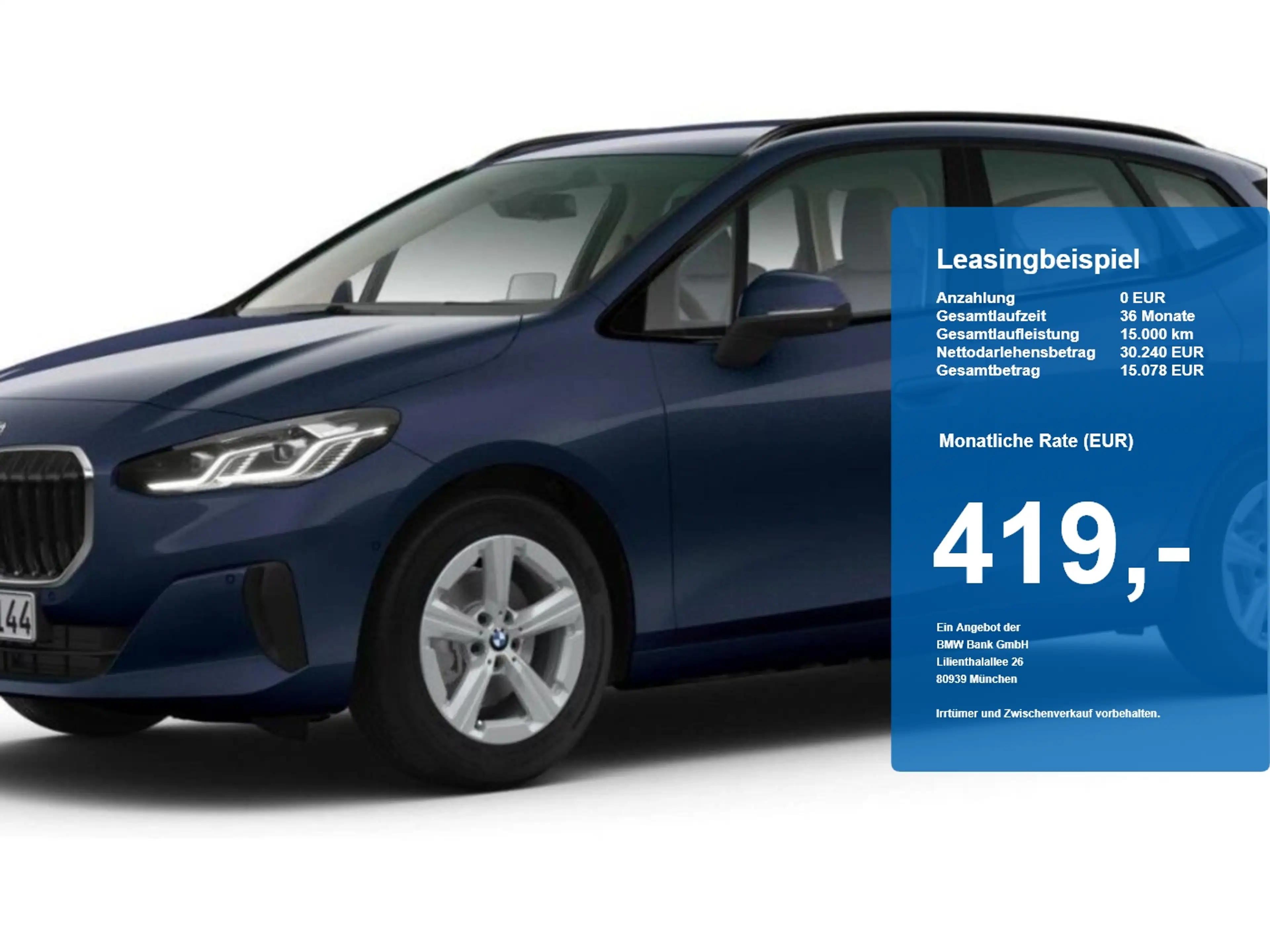 BMW 220 220i Active Tourer UPE: 50.560 Head-Up-Display