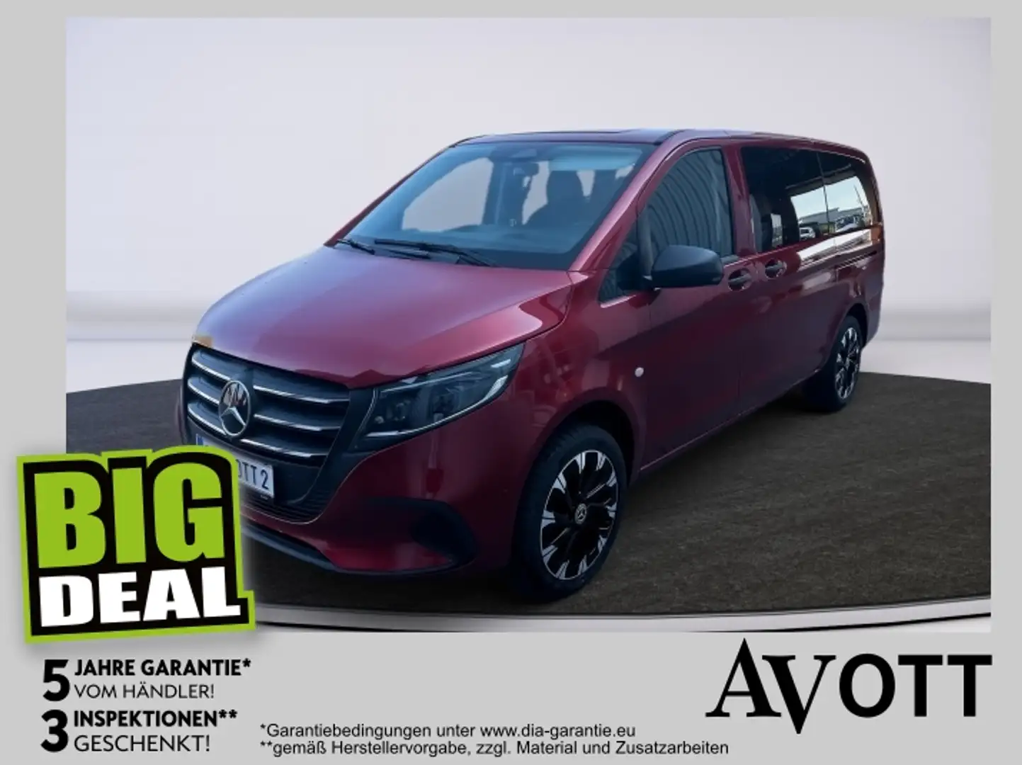 Mercedes-Benz Vito 116 CDI 4x4 Tourer SELECT Lang 360 Kamera, Rot - 1