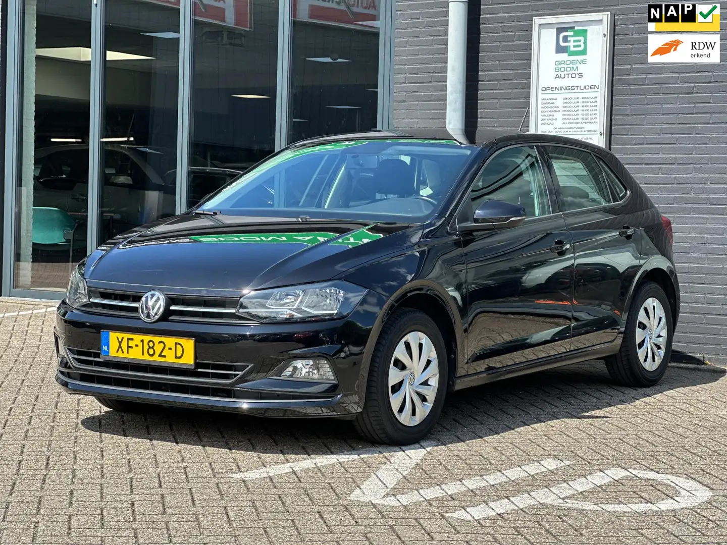 Volkswagen Polo 1.0 TSI Comfortline/NAVI/APP-CONNECT/AIRCO/NL-AUTO Zwart - 1