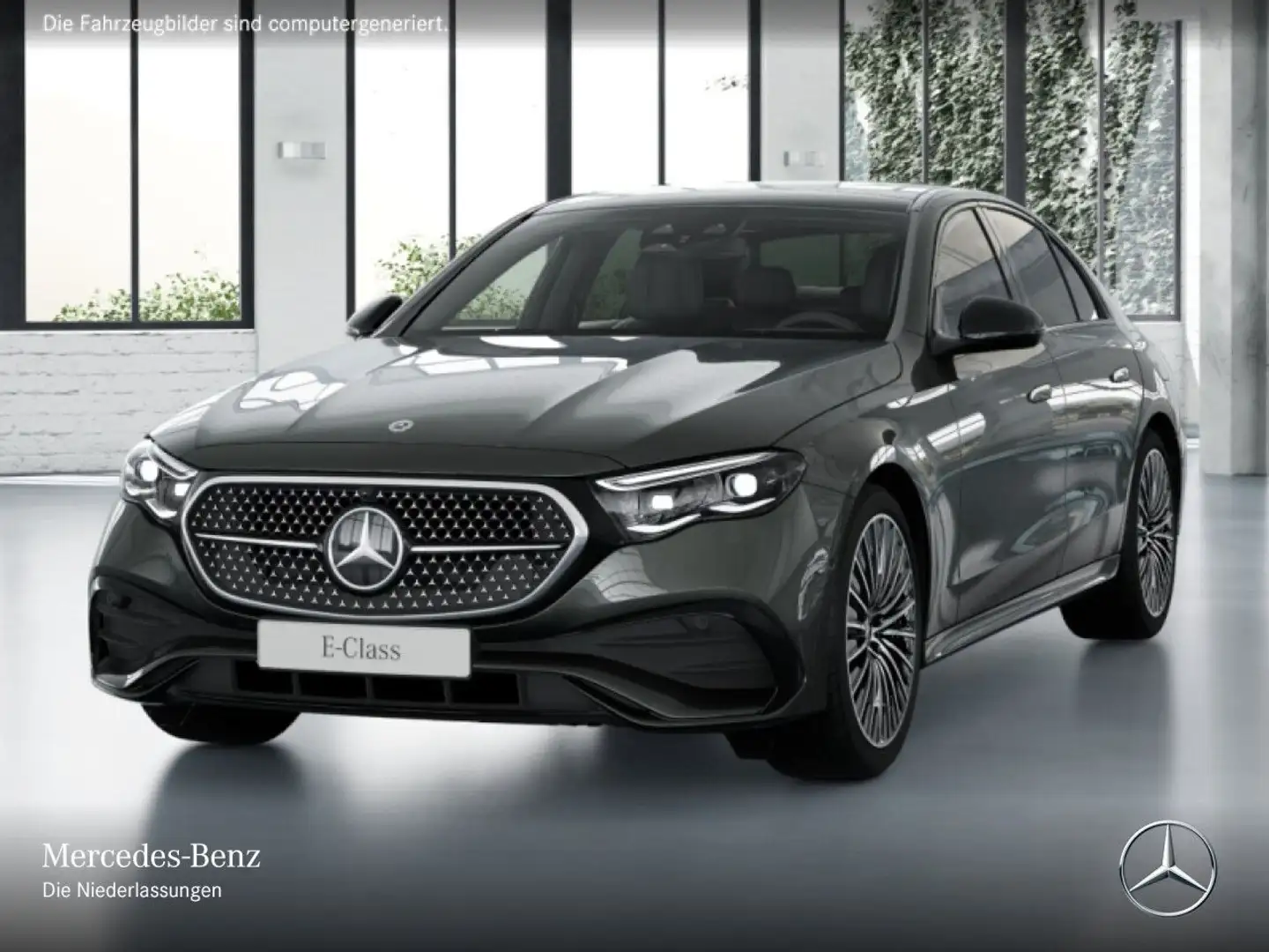 Mercedes-Benz E 300 de AMG Fahrass 360° Pano Burmester Distr+ 9G Grau - 2