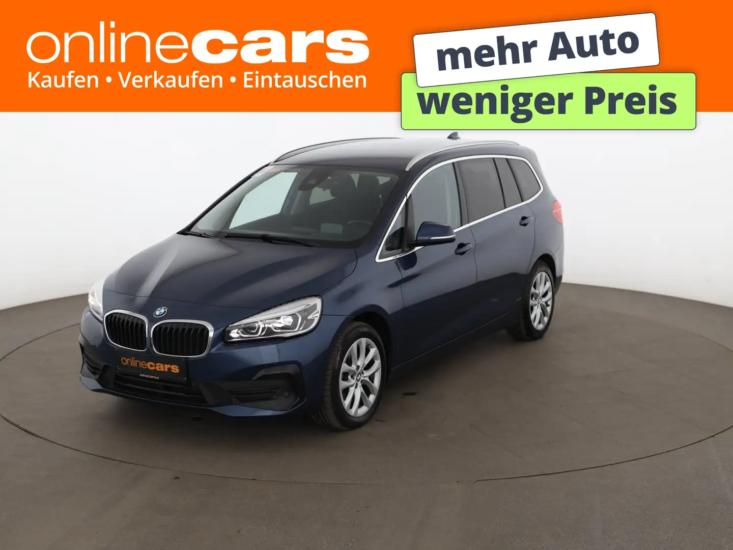 BMW 218 d Gran Tourer Advantage Aut LED HEAD-UP NAVI Blau - 1
