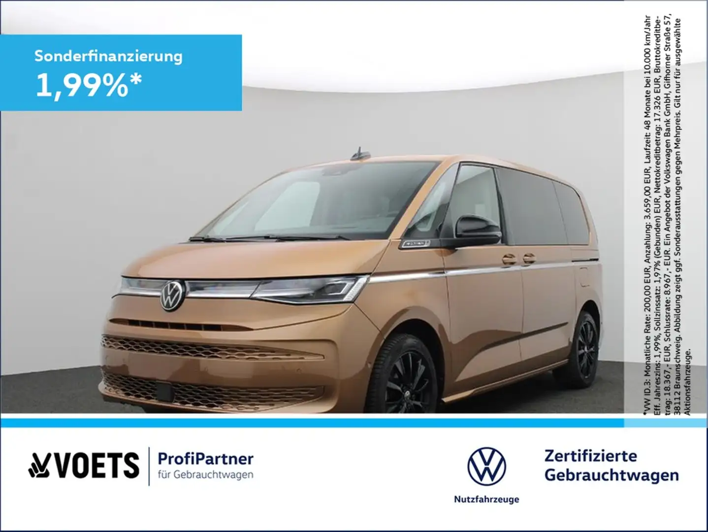 Volkswagen T7 Multivan Style 2.0 TDI DSG MATRIX-LED+HuD+SHZ Bronze - 1