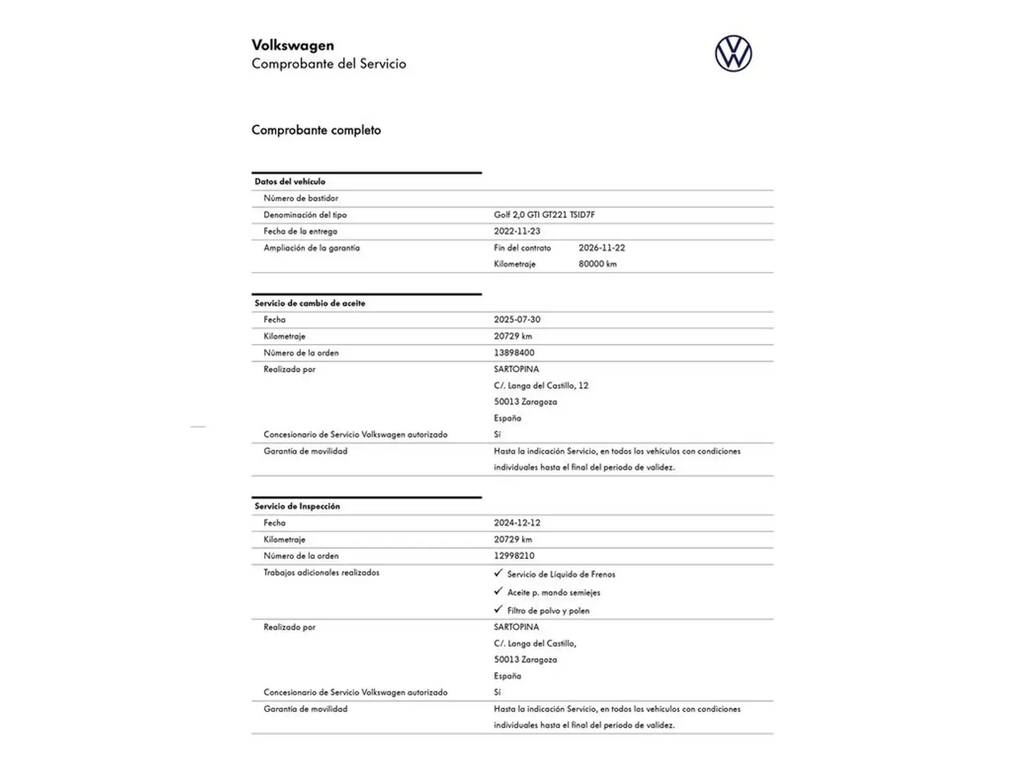 Volkswagen Golf GTI Clubsport Blanco - 2