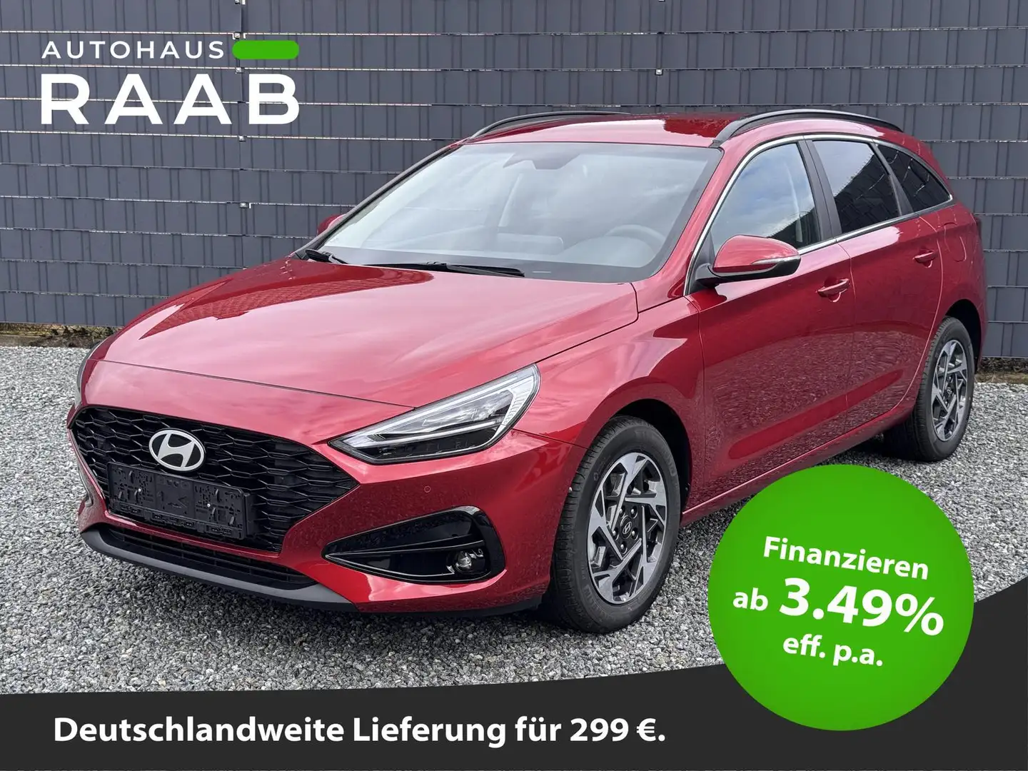 Hyundai i30 Kombi Family Sitzheizung Navi Rückfahrkamera PDC Rot - 1