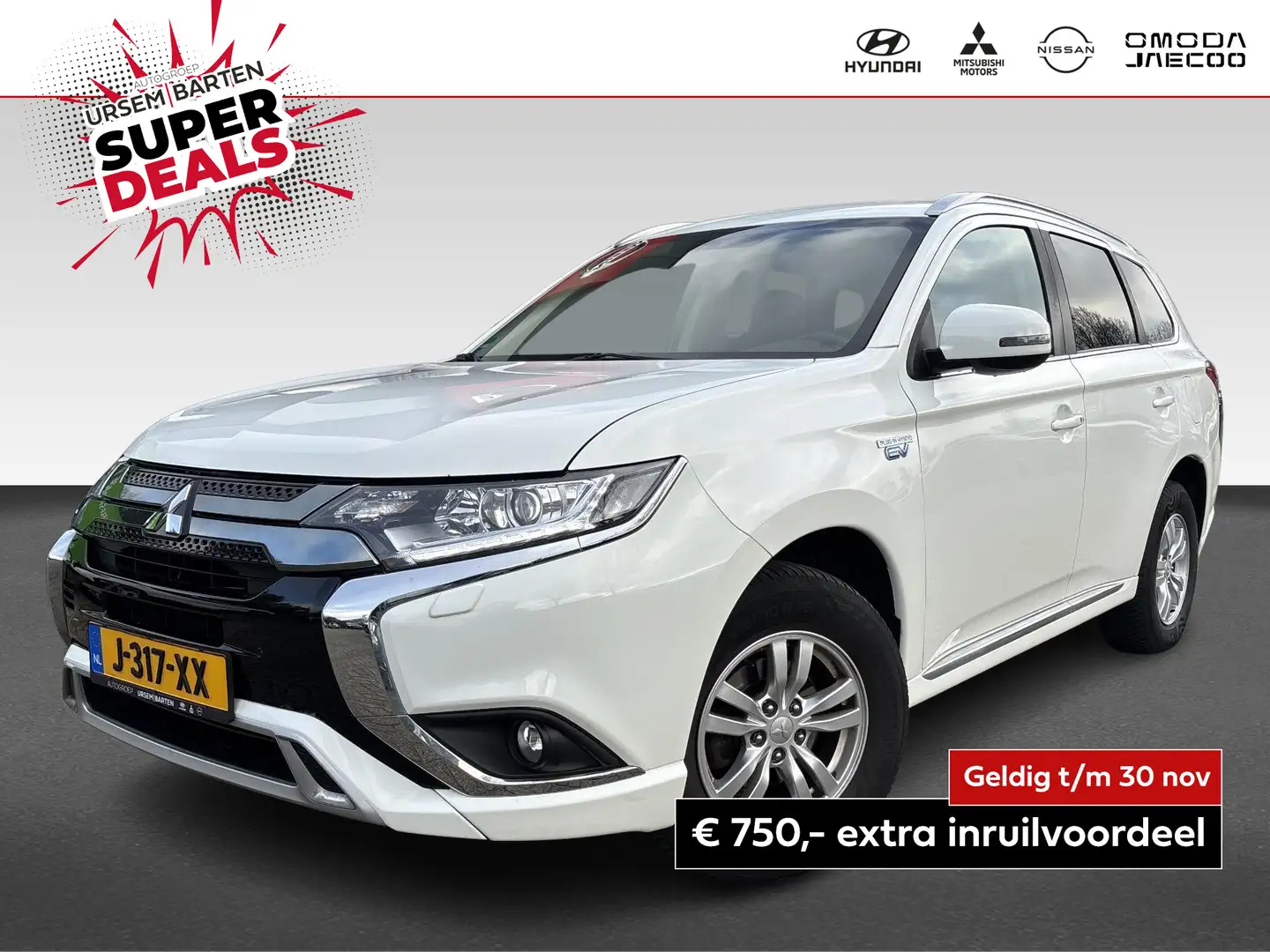 Mitsubishi Outlander 2.4 PHEV Pure fabrieksgarantie tot 2028 ! parkeers Blanc - 1