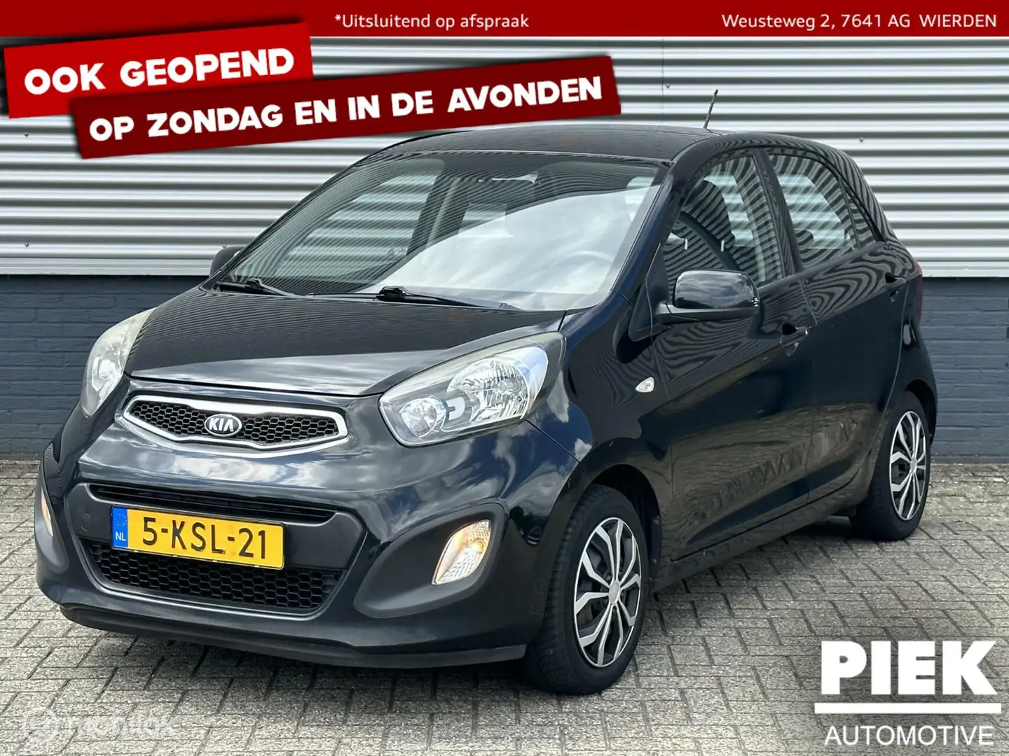 Kia Picanto 1.0 CVVT ISG Comfort Pack AIRCO Zwart - 1