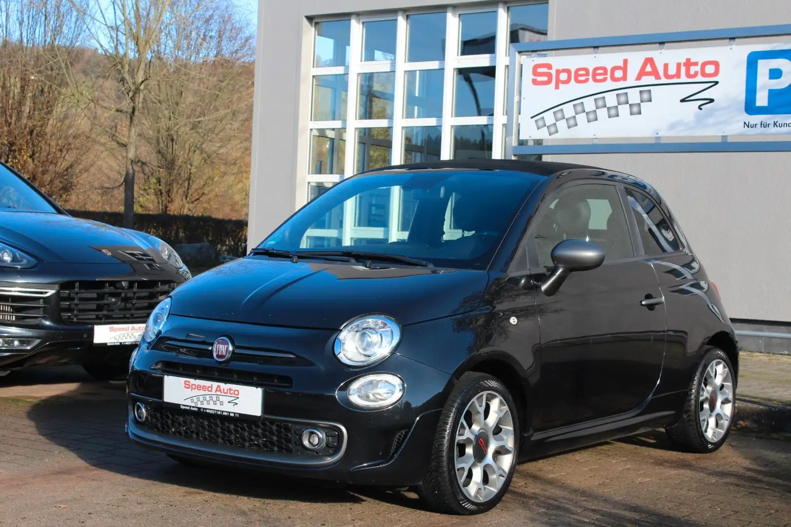 Fiat 500 CABRIO SPORT-PAKET/NAVI/SPORTSITZE/Bi-XENON Schwarz - 1