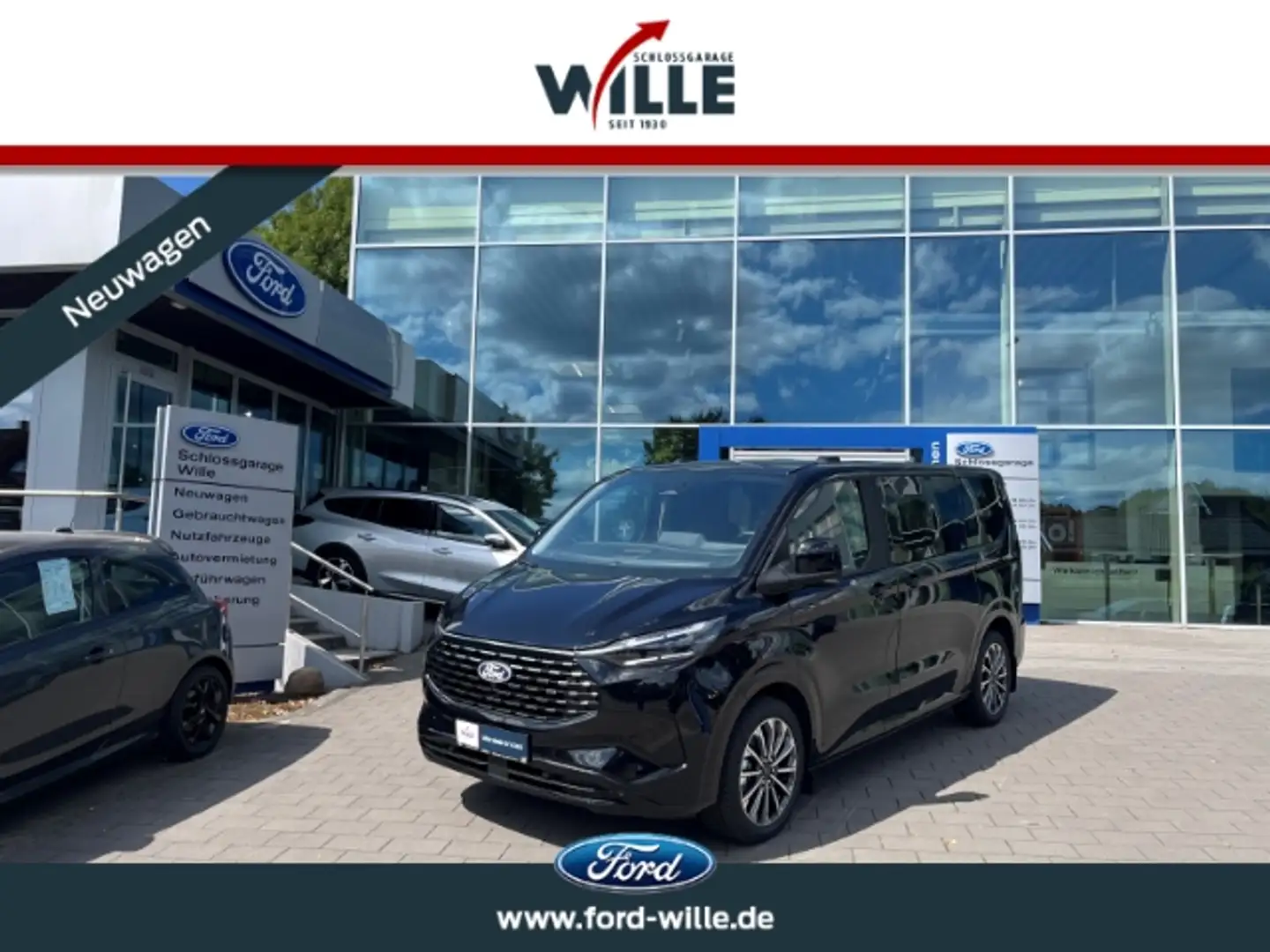 Ford Tourneo Custom Titanium X PHEV 340 L1 AHK/MatrixLED/B+O/360°/GJR Noir - 1