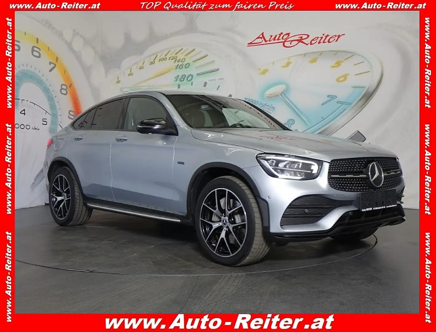 Mercedes-Benz GLC 300 de PHEV Coupé 4MATIC Aut. *AMG, LEDER, NAVI* Silber - 1