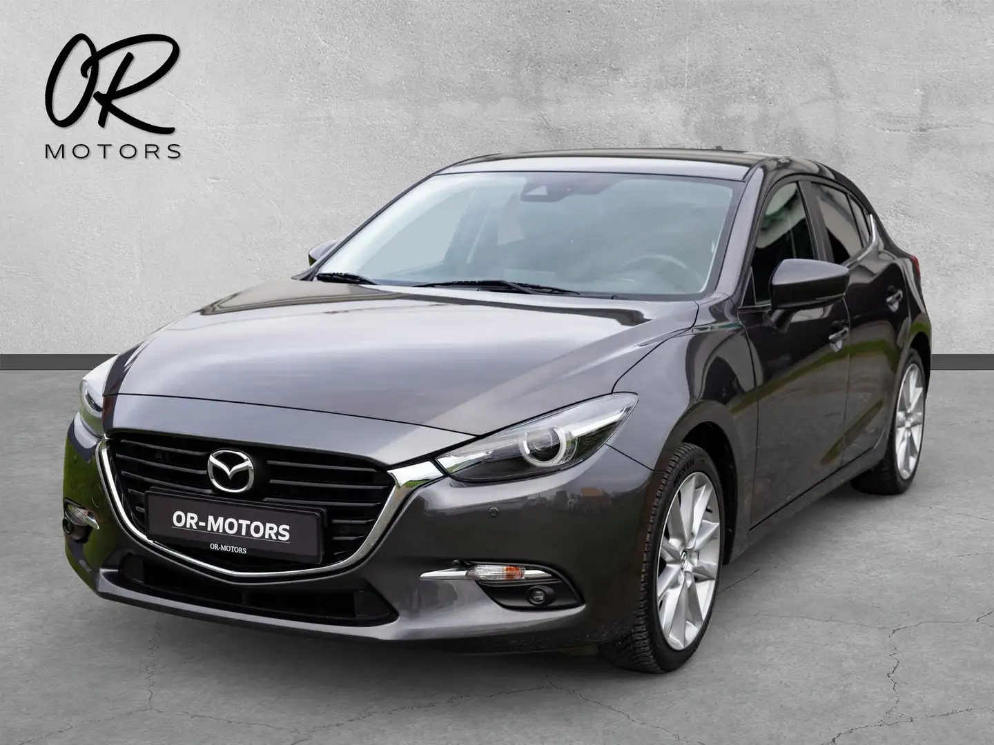 Mazda 3 Sports-Line BOSE*HUD*GJR+INSP.+TÜV+BREMSEN NEU Gris - 1