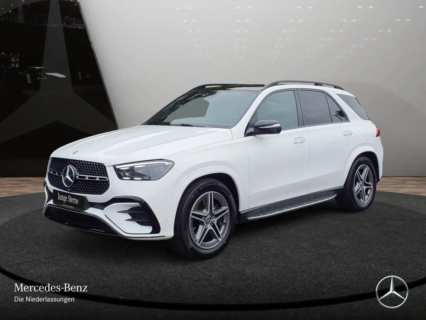 Mercedes-Benz GLE 350 de 4M AMG+NIGHT+PANO+360+AHK+MULTIBEAM+20" Weiß - 2