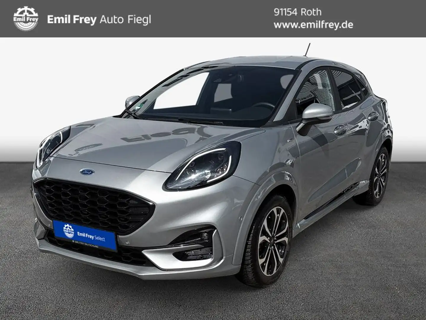 Ford Puma 1.0 EcoBoost Hybrid Aut. ST-LINE Silber - 1