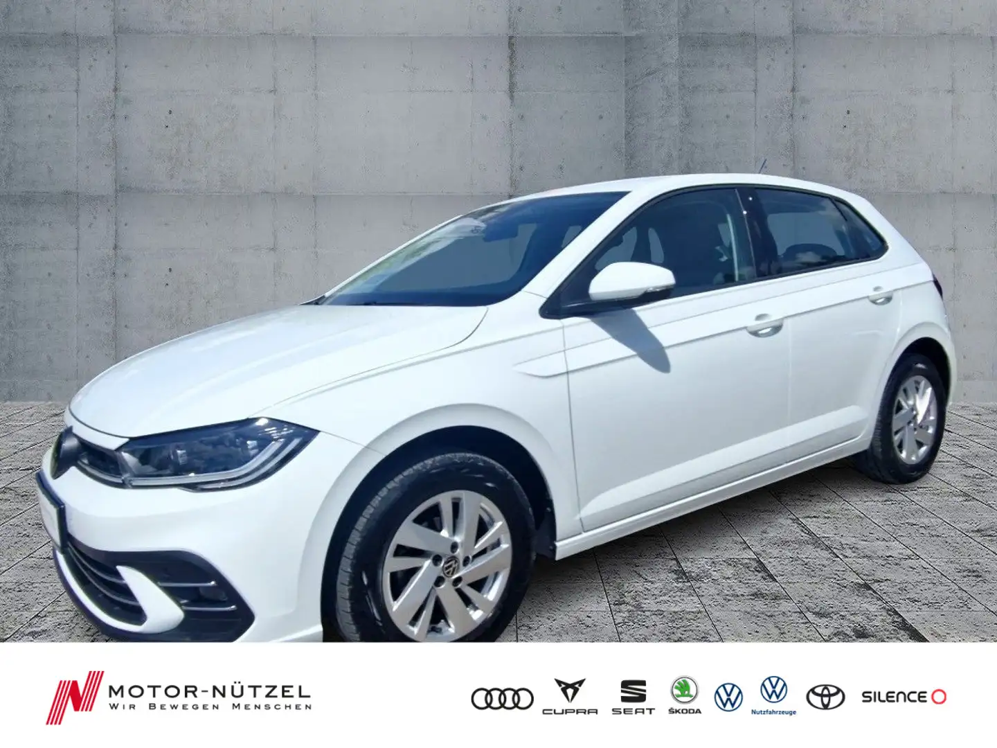 Volkswagen Polo 1.0 TSI STYLE LED+NAVI+ACC+SHZ+2xPDC+DAB+15 Weiß - 1