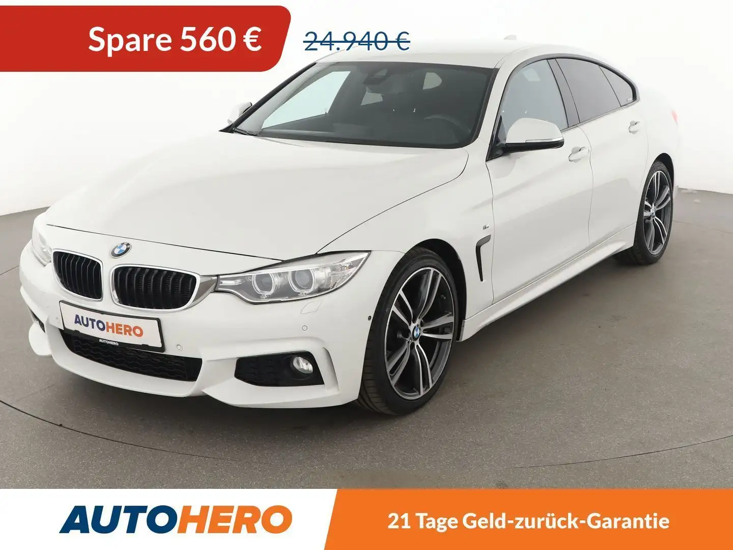 BMW 420 420d Gran Coupé M Sport Aut.*NAVI*BI-XENON*HUD*H&K Weiß - 1