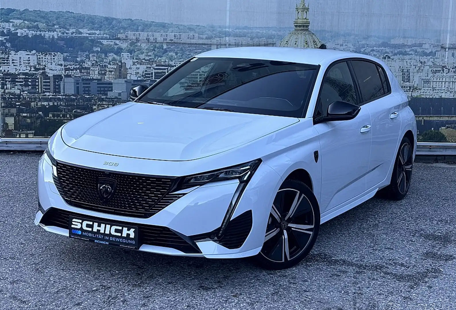 Peugeot 308 Hybrid 136 e-DCS6 GT Weiß - 2