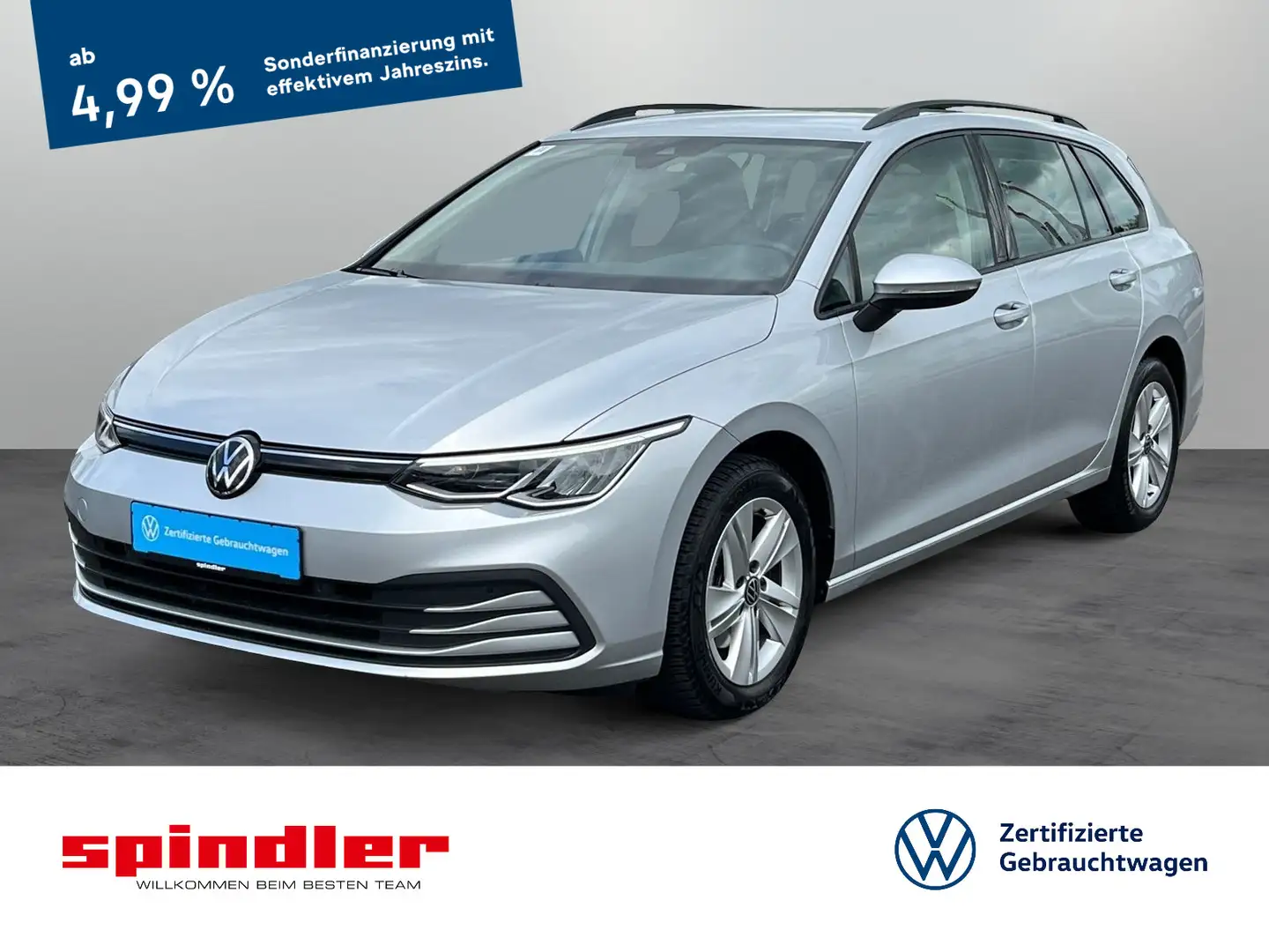 Volkswagen Golf Variant Life 1.0 eTSI DSG / Navi, LED, ACC Silber - 1