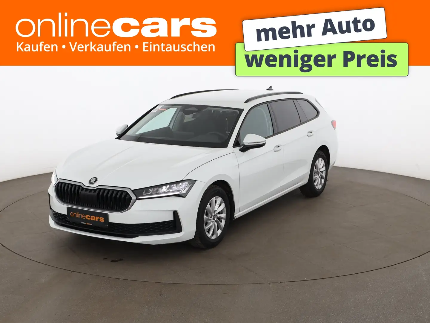 Skoda Superb Combi 2.0 TDI Essence Aut LED AHK RADAR Weiß - 1
