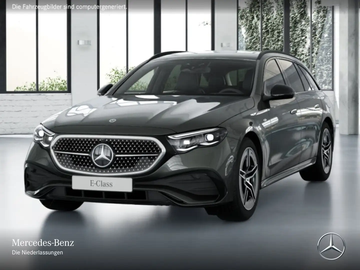 Mercedes-Benz E 300 e T Hybrid Edition AMG-Line Fahrass 360° AHK Grau - 2