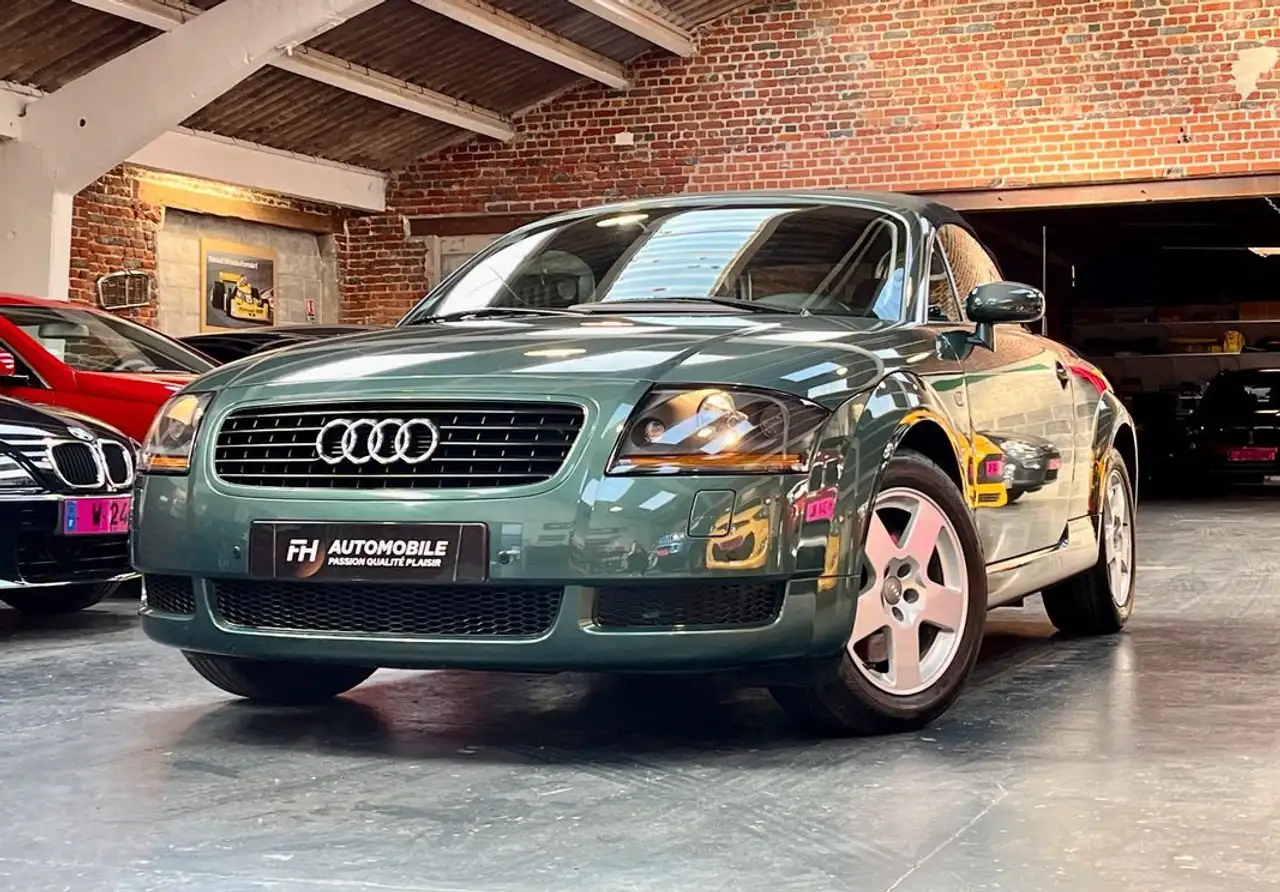 Audi TT Roadster 1.8T 180 ch Première main 74 250 kms Vert Steppe, Capote électrique, Audio Bose Distribution neuve Carnet et his, foto 1