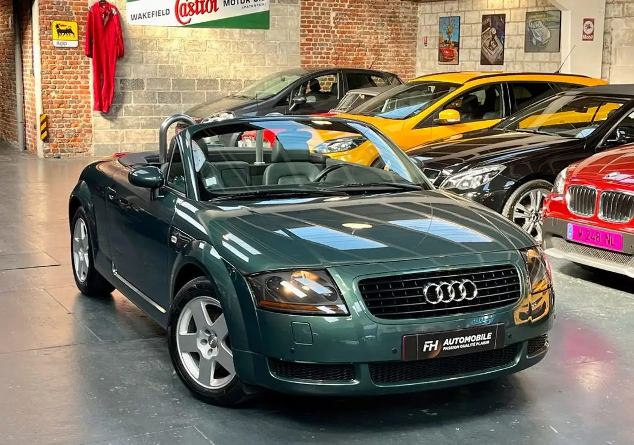 Audi TT Roadster 1.8T 180 ch Première main 74 250 kms Vert Steppe, Capote électrique, Audio Bose Distribution neuve Carnet et his, foto 2