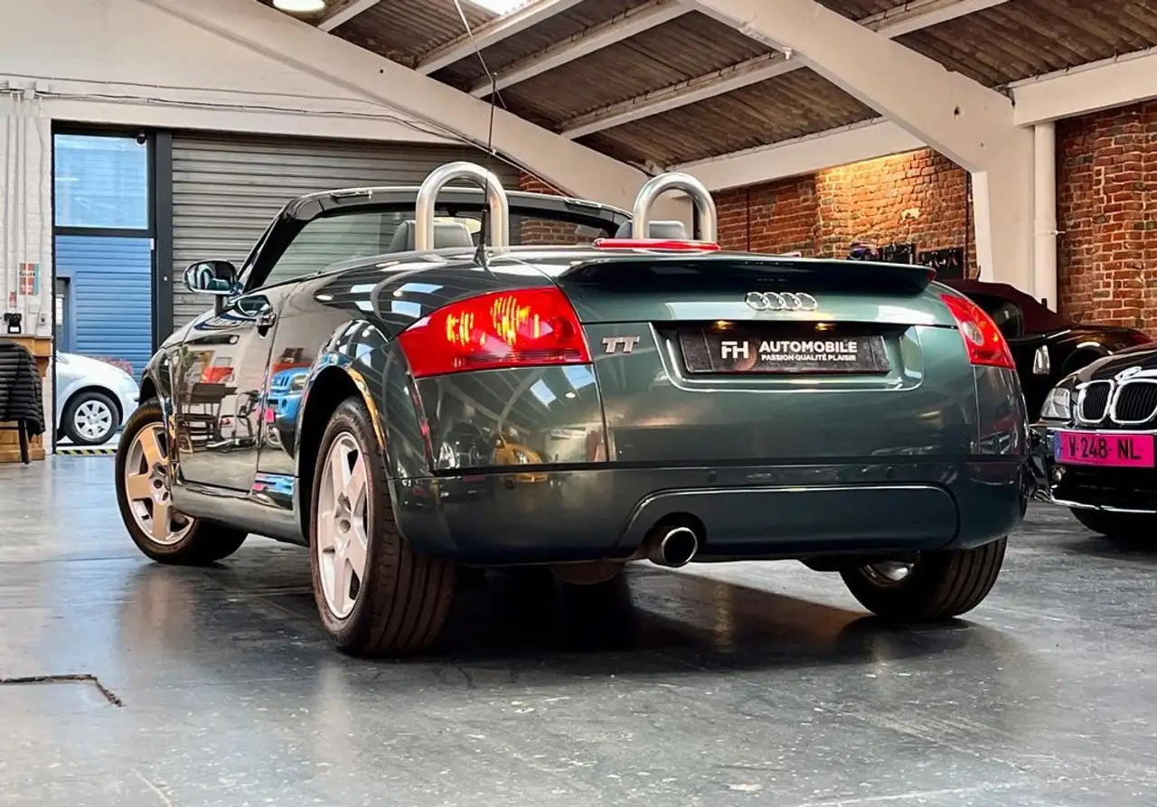 Audi TT Roadster 1.8T 180 ch Première main 74 250 kms Vert Steppe, Capote électrique, Audio Bose Distribution neuve Carnet et his, foto 3