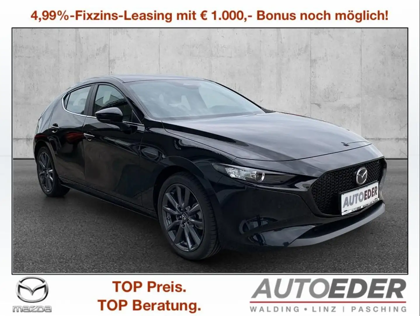 Mazda 3 Mazda3 e-Skyactiv-G140 Centre-Line Schwarz - 1