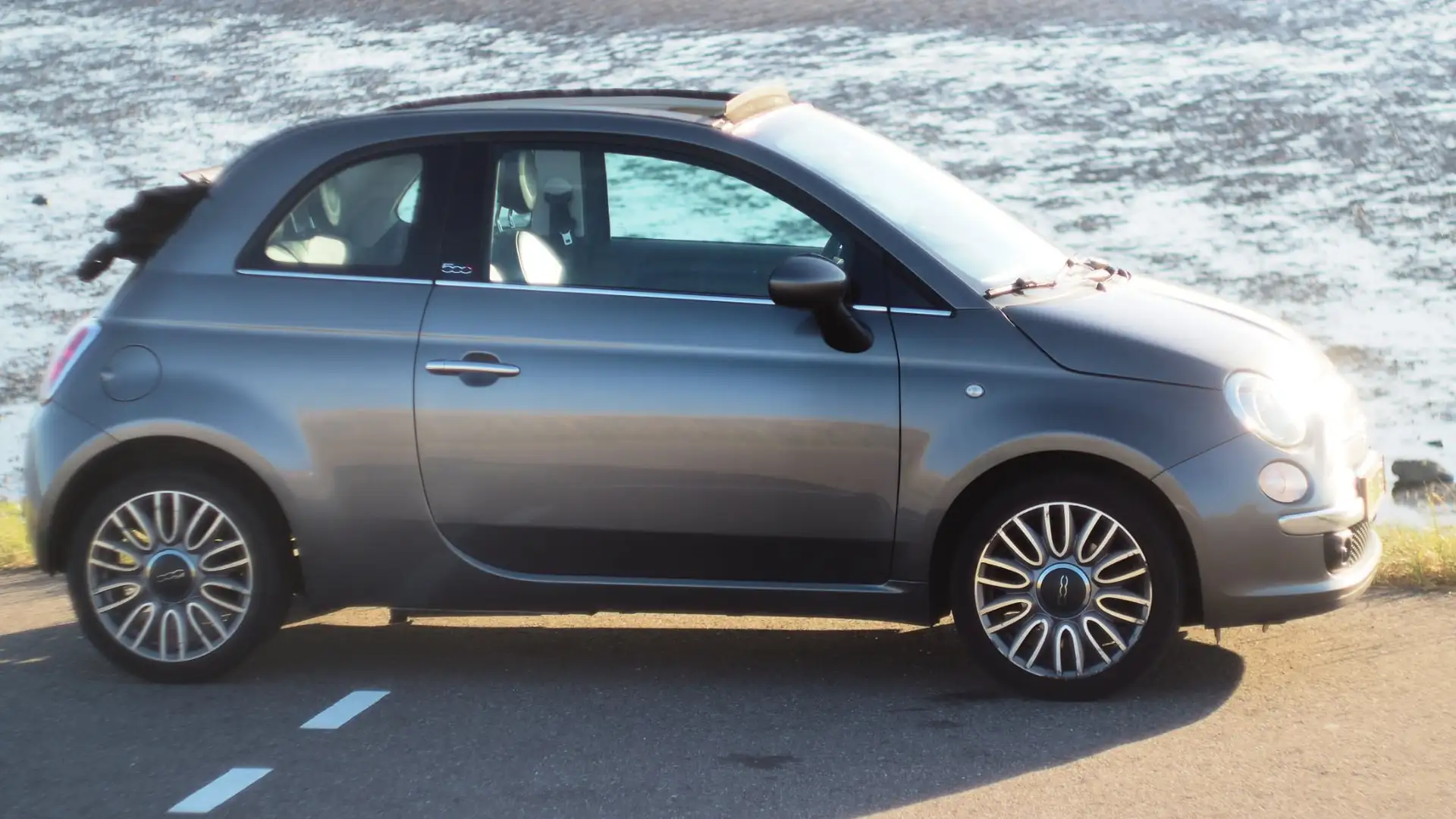 Fiat 500 500 0.9 TwinAir T Cult Grijs - 1
