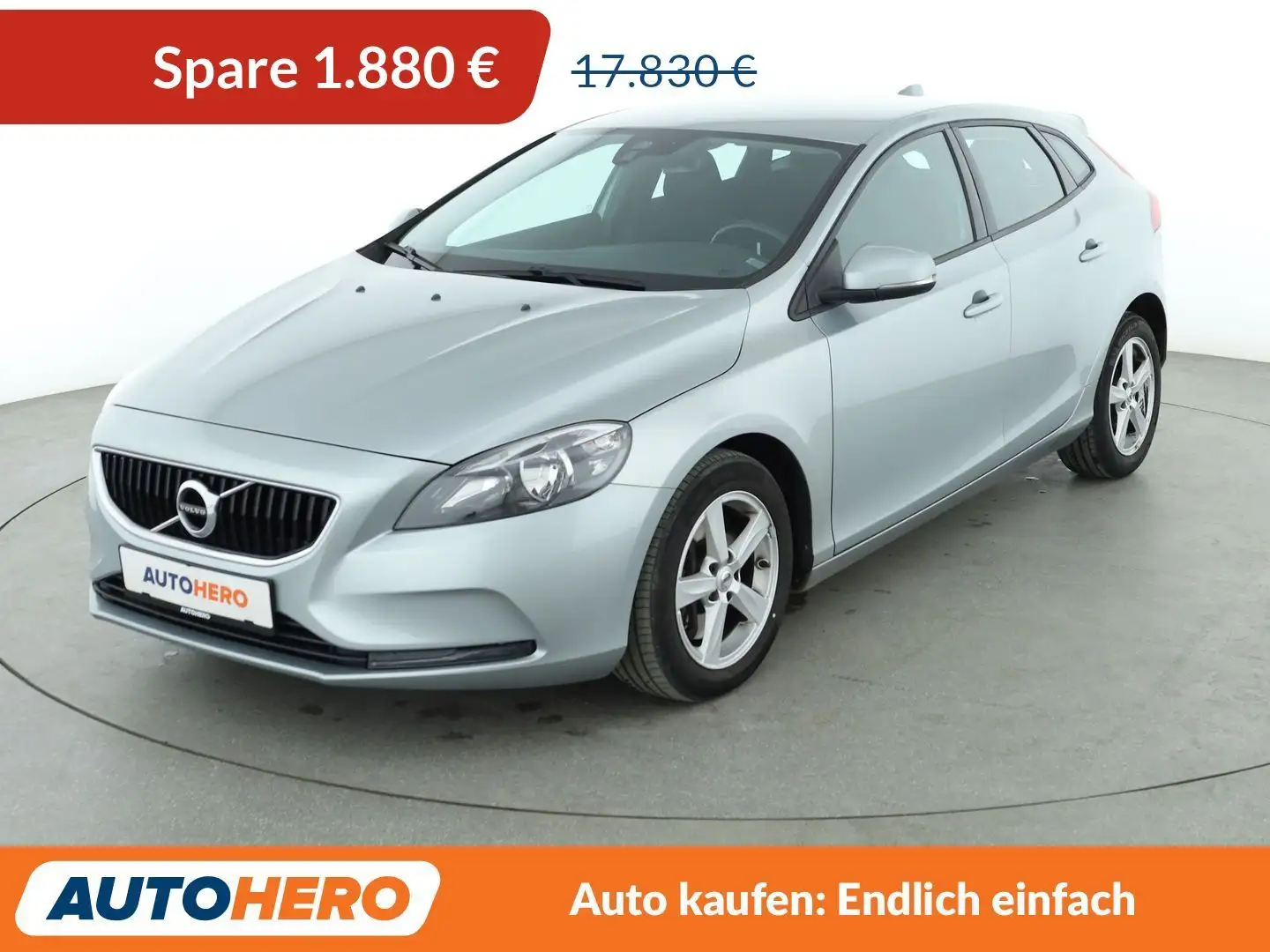 Volvo V40 1.5 Kinetic Aut.*NAVI*PDC*SHZ*KLIMA*TEMPO* Grau - 1