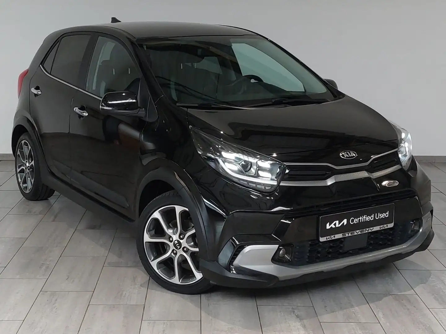 Kia Picanto X LINE 1.0 T-GDi 100CV ISG *GPS*CLIM*CUIR*CRUISE* Noir - 2