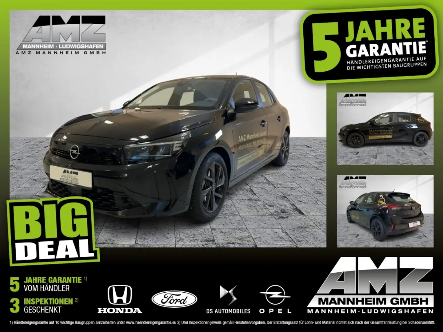 Opel Corsa F 1.2 Turbo Edition FLA LED SpurH Noir - 1