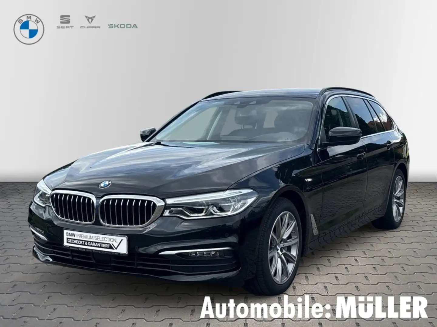 BMW 525 d Touring Park-Assistent HUD Luftfederung Navi Dig Schwarz - 1