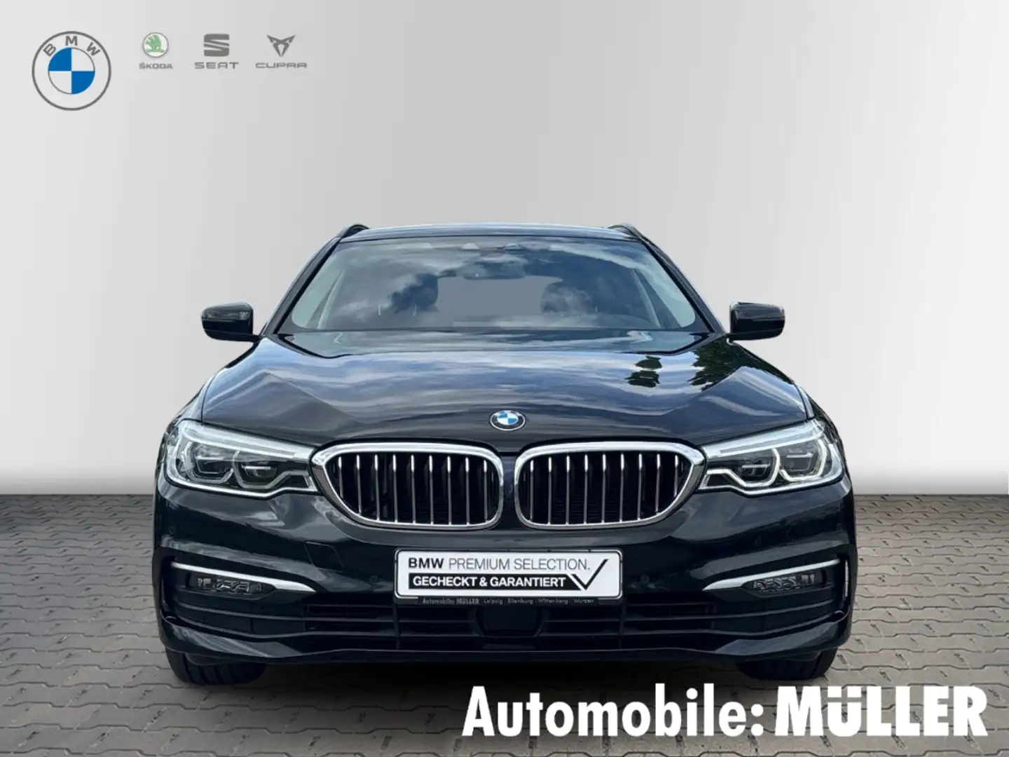 BMW 525 d Touring Park-Assistent HUD Luftfederung Navi Dig Чёрный - 2
