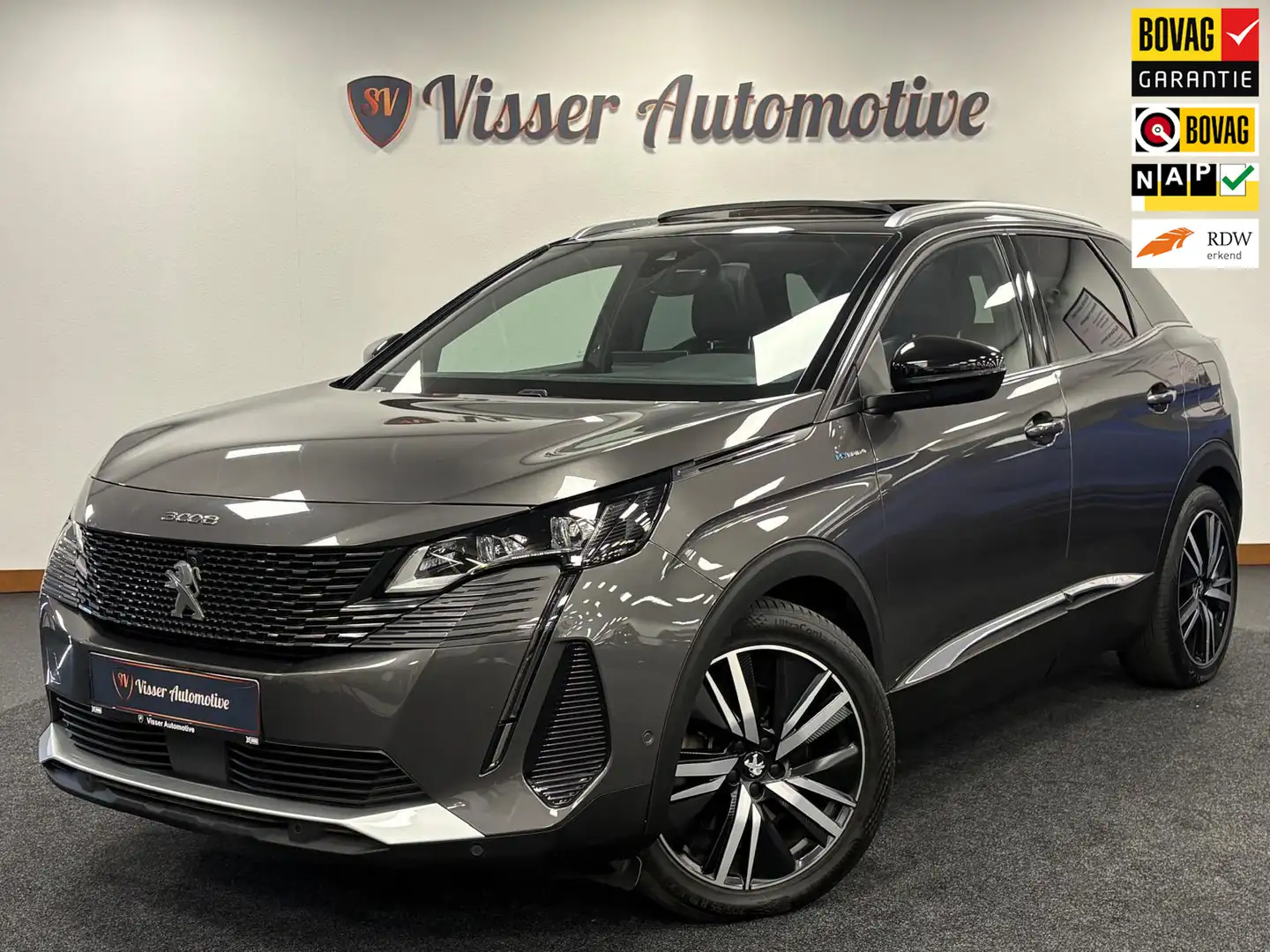 Peugeot 3008 1.6 Hybrid4 300 GT Pack Business*Stoelverwarming*P Gris - 1