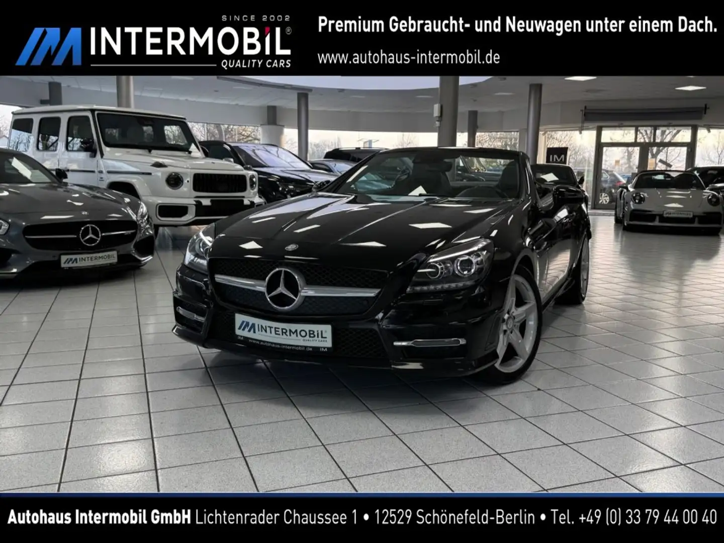 Mercedes-Benz SLK 350 AMG*Autom.*Leder*Xenon*Airscarf Black - 1
