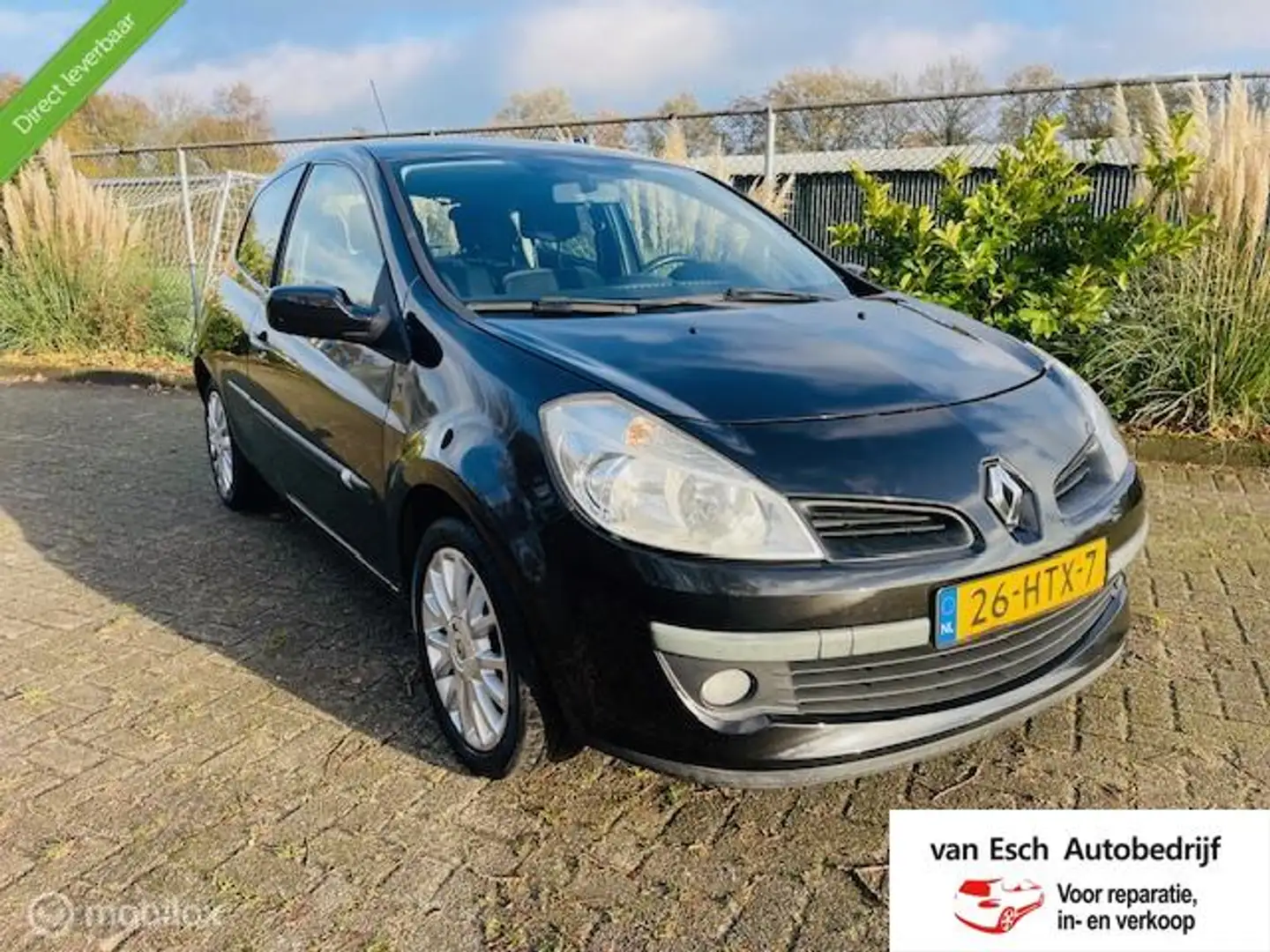 Renault Clio 1.2-16V I airco + cruise I nieuwe apk! Zwart - 1