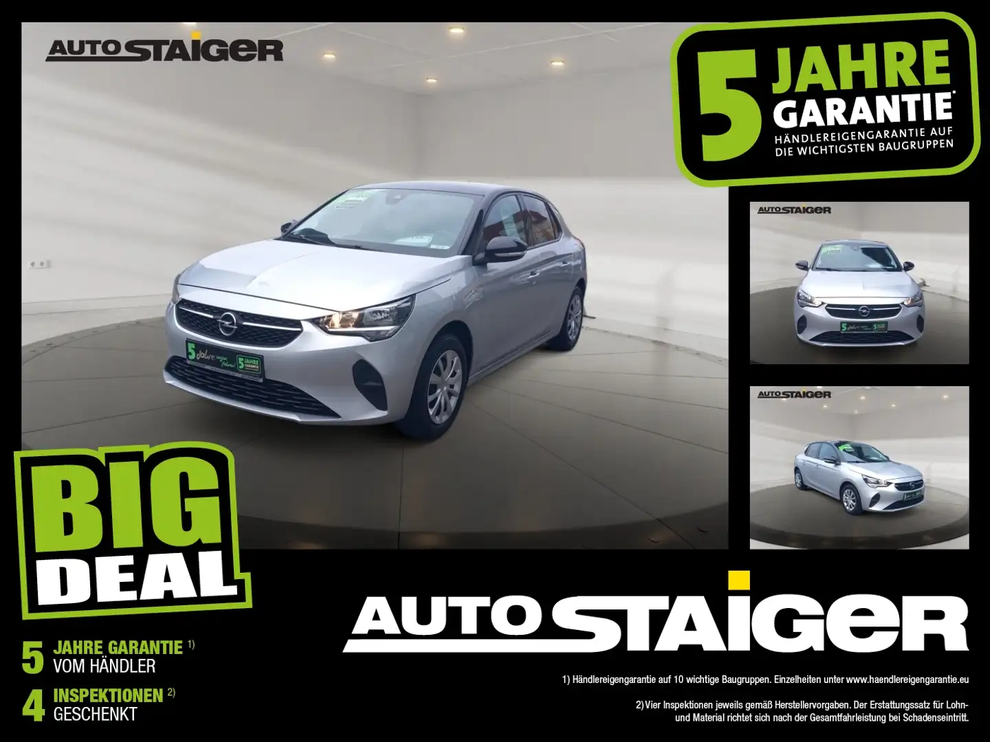 Opel Corsa F 1.2 Edition Navi, Klimaanlage, PDC, SHZ, Silber - 1