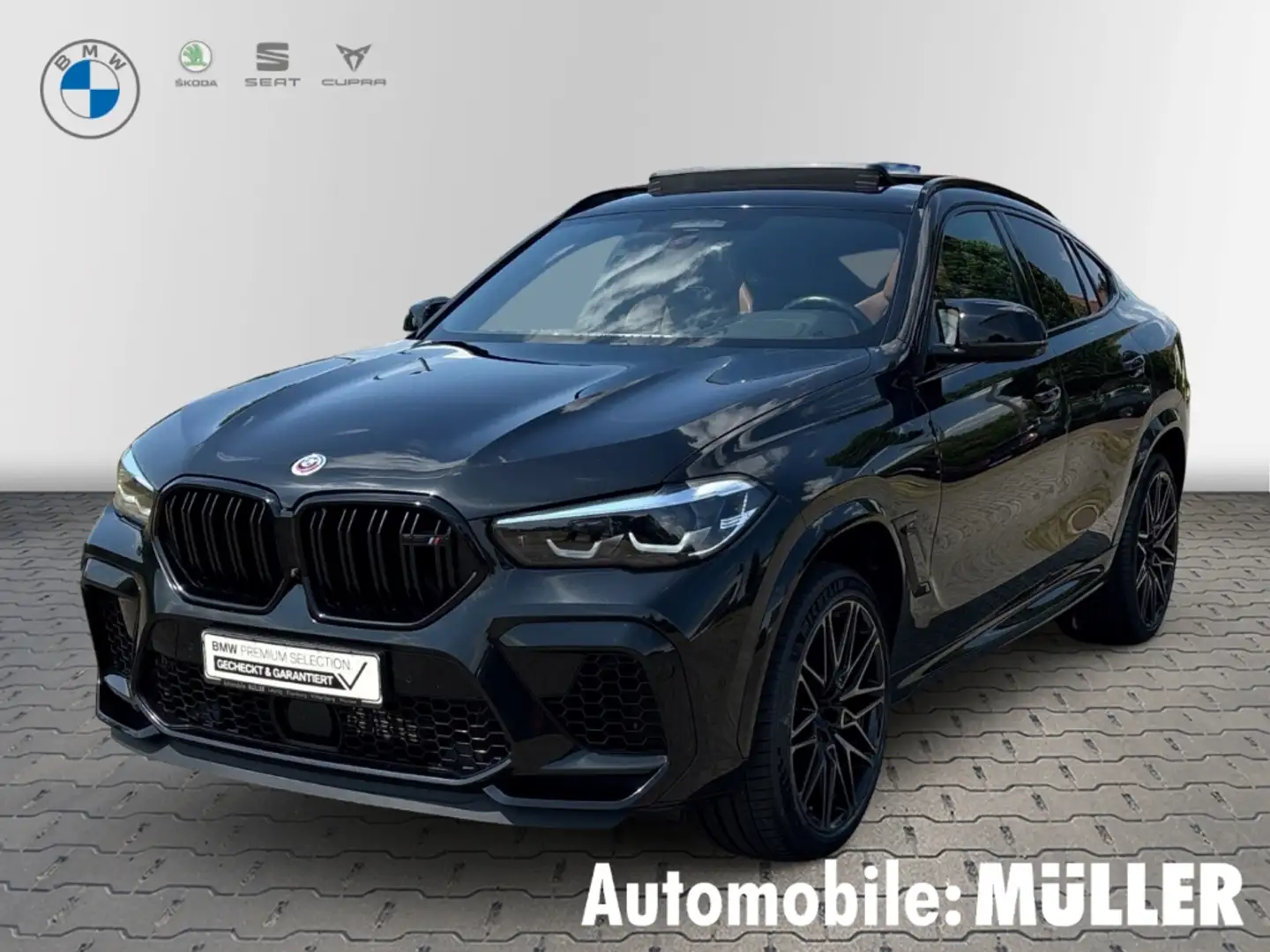 BMW X6 M Competition HUD AD TV El. Panodach Navi Leder Digi Noir - 1
