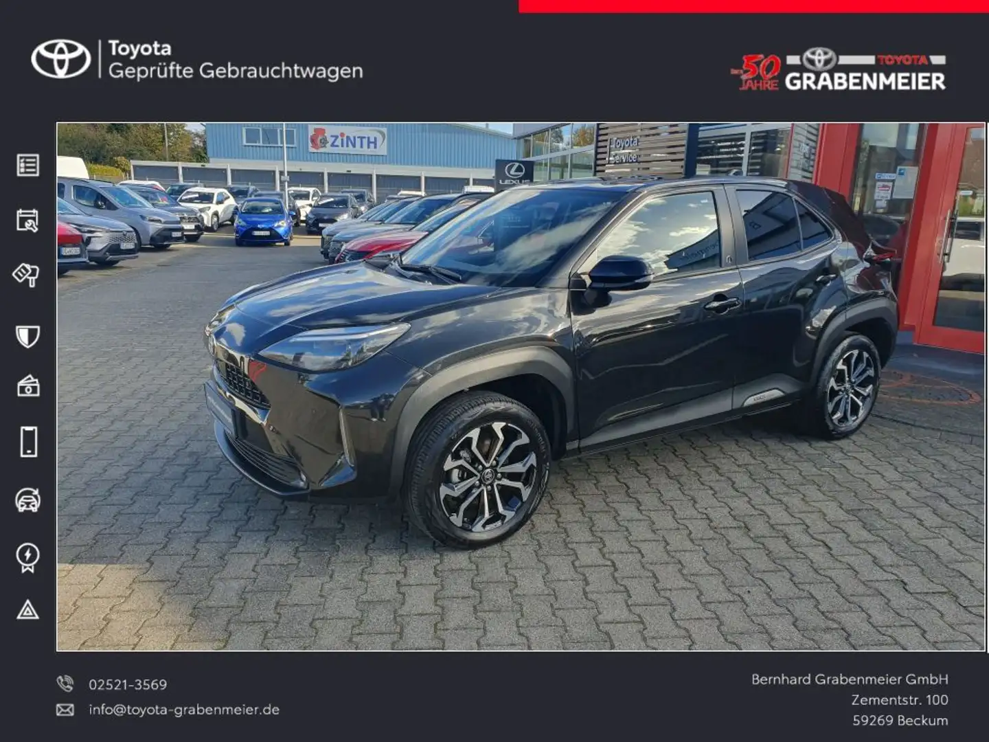 Toyota Yaris Cross Hybrid 1.5 VVT-i Team Deutschland Schwarz - 1