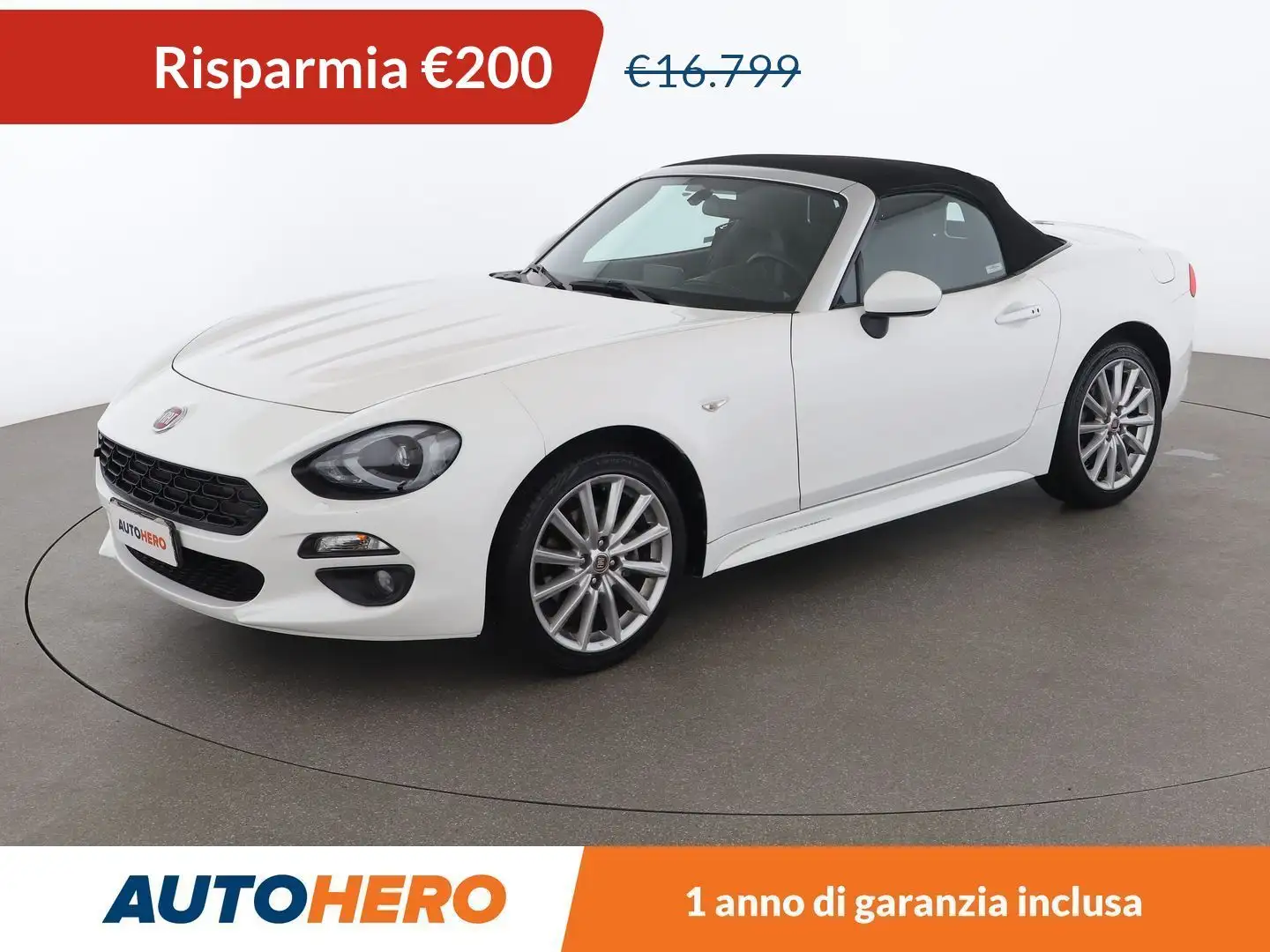 Fiat 124 Spider 1.4 Turbo Lusso Blanc - 1