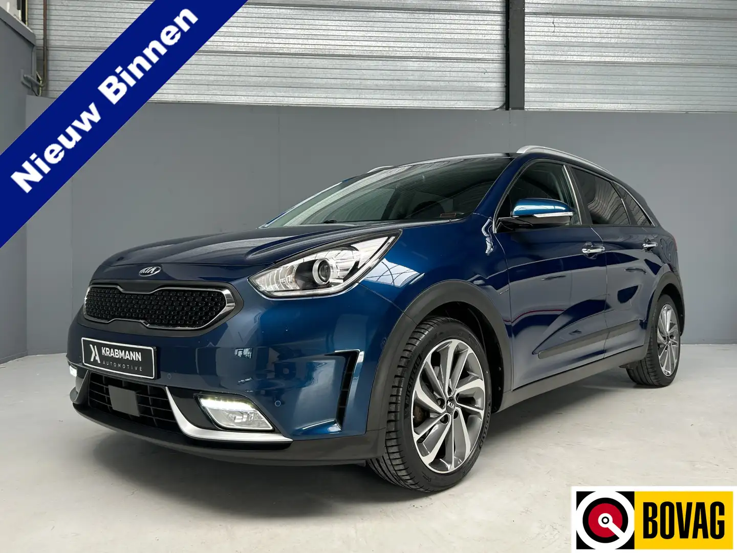Kia Niro 1.6 GDi Hybrid DynamicPlusLine Rijklaar|JBL|Navi|A Blauw - 1