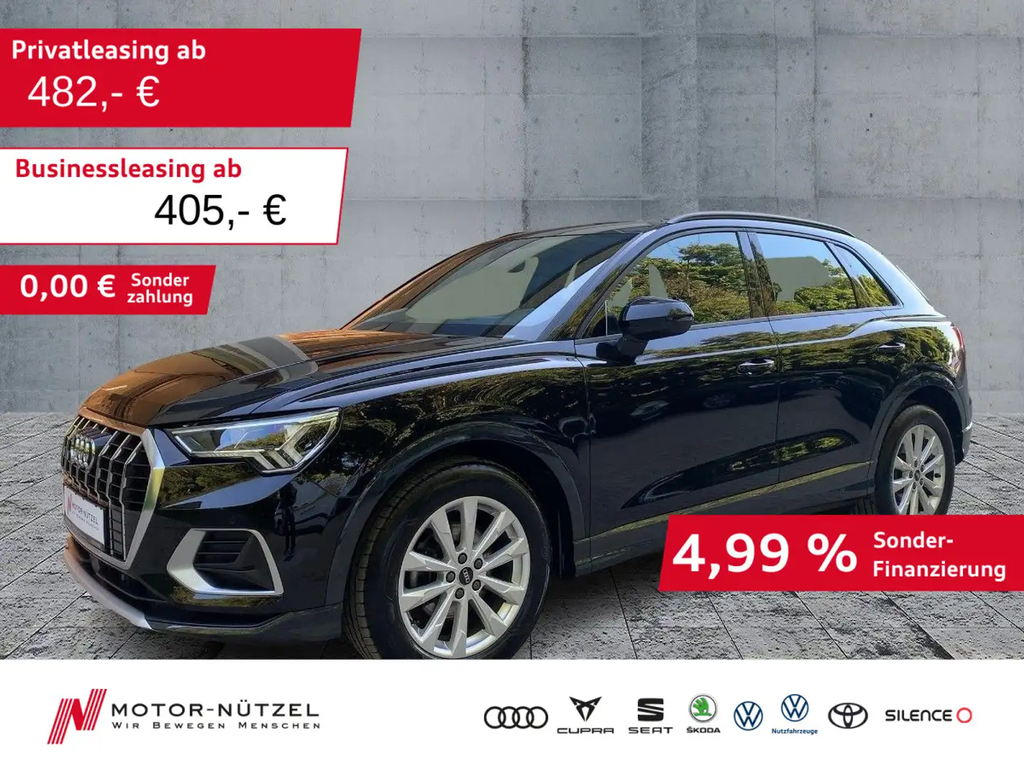 Audi Q3 35 TDI QU S-TR ADVANCED 5JG+LED+NAVI+AHK+VC Schwarz - 1