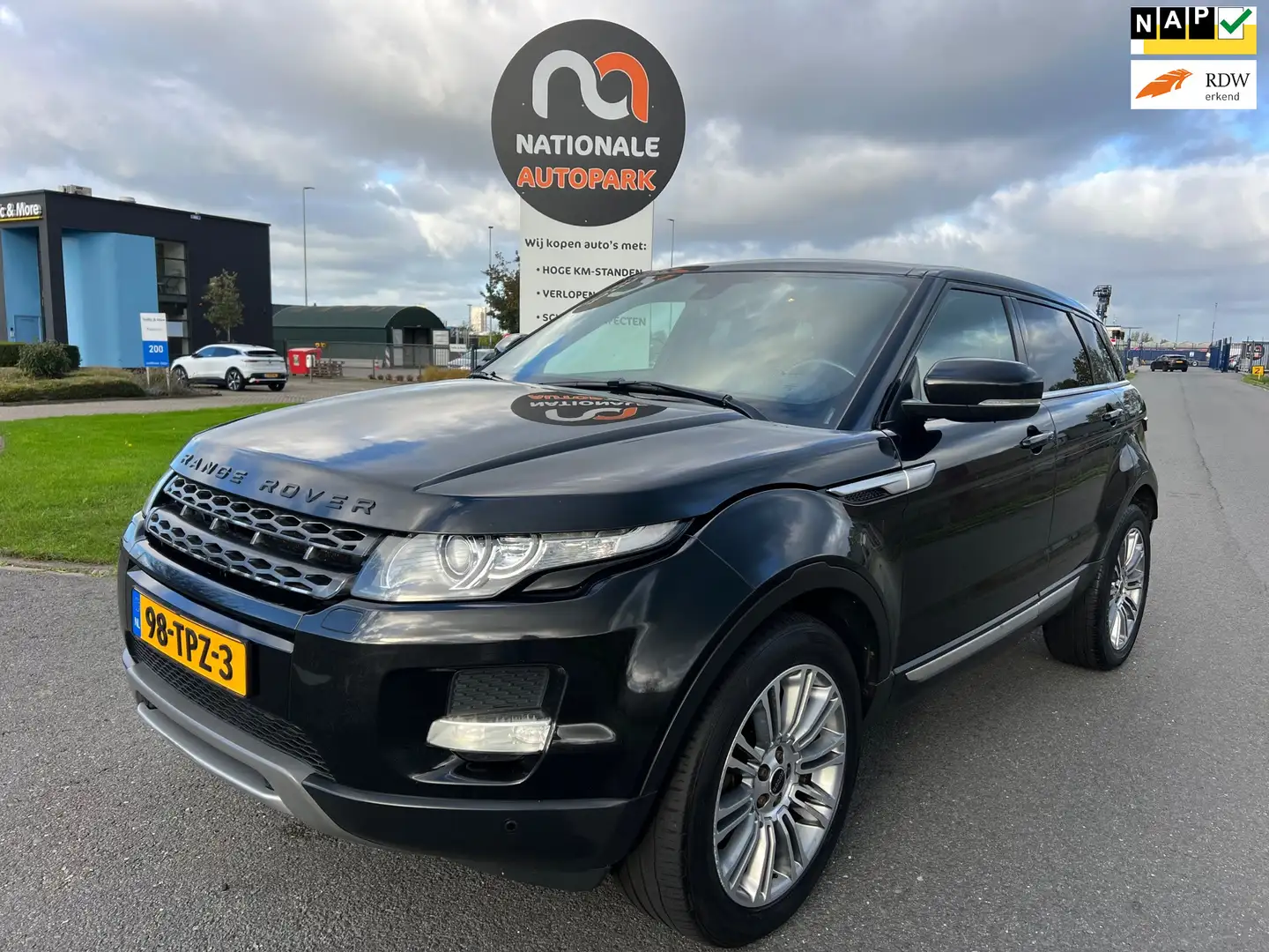 Land Rover Range Rover Evoque 2012 * 2.2 TD4 4WD Prestige * AUTOMAAT * EURO 5 * Noir - 1
