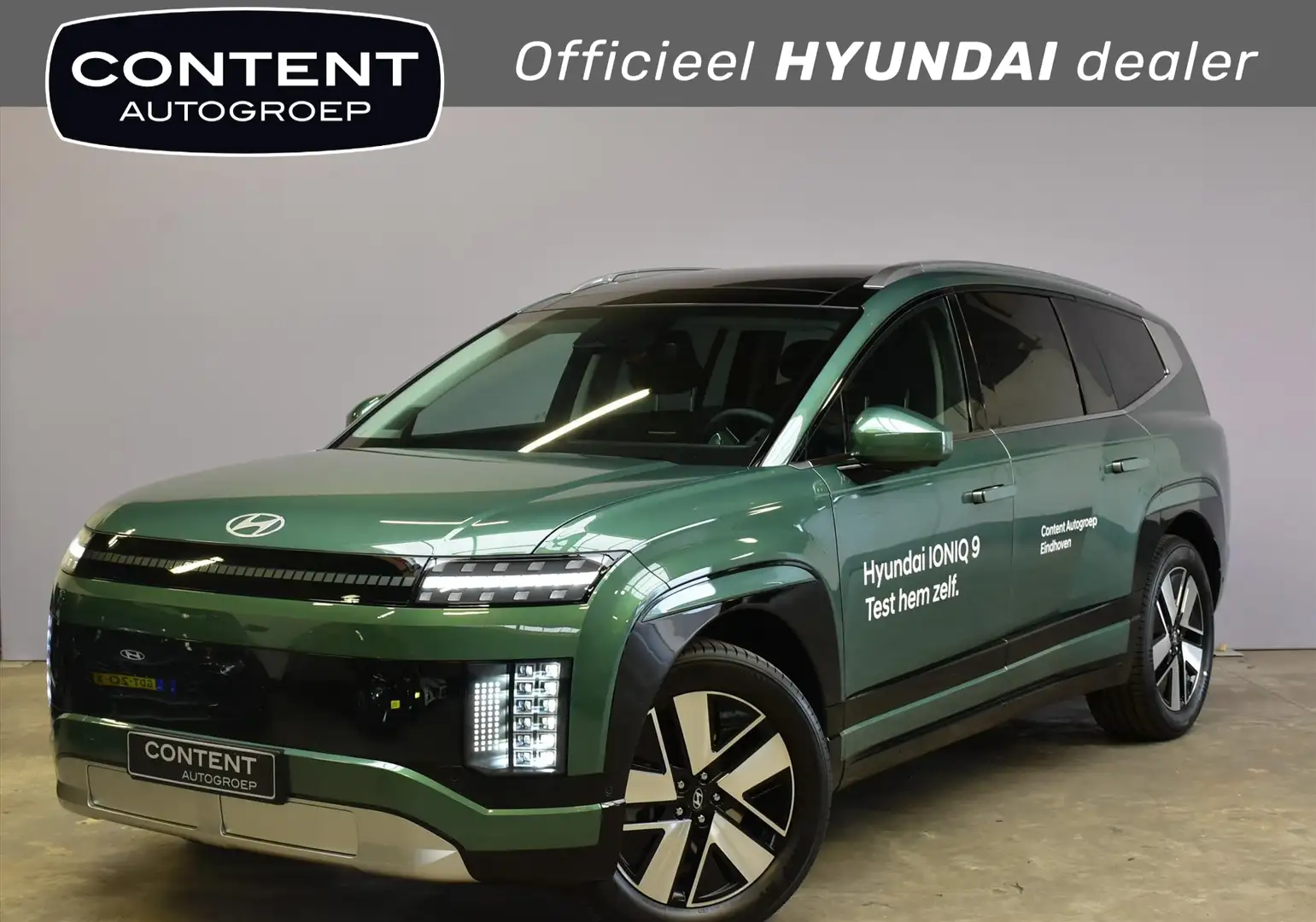 Hyundai IONIQ 9 110,3 kWh 308pk AWD Connect+ Elektrisch wegklapbar Groen - 1
