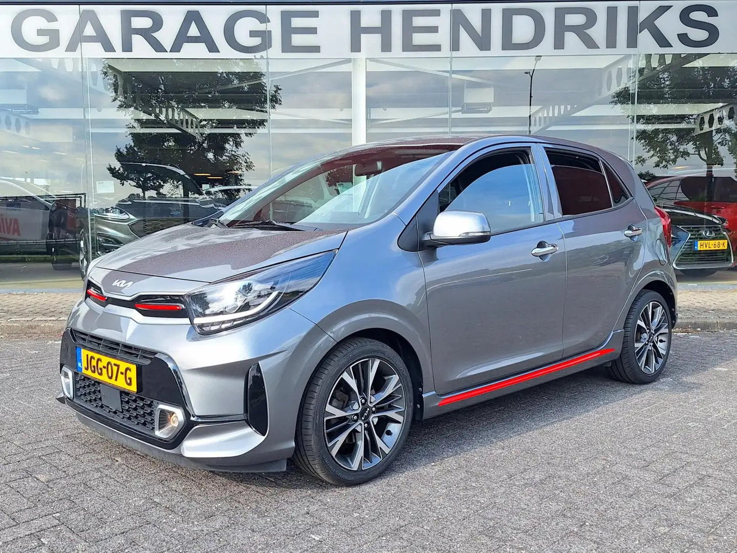 Kia Picanto 1.2 Automaat GT-Line | Leder | Climate Control | N Gris - 1