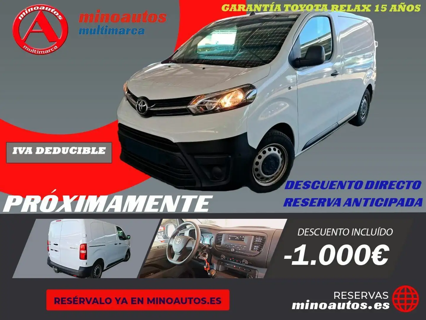 Toyota Proace FURGÓN COMPACT XS 1.5L 120 CV D-4D DYNAMIC Blanco - 1