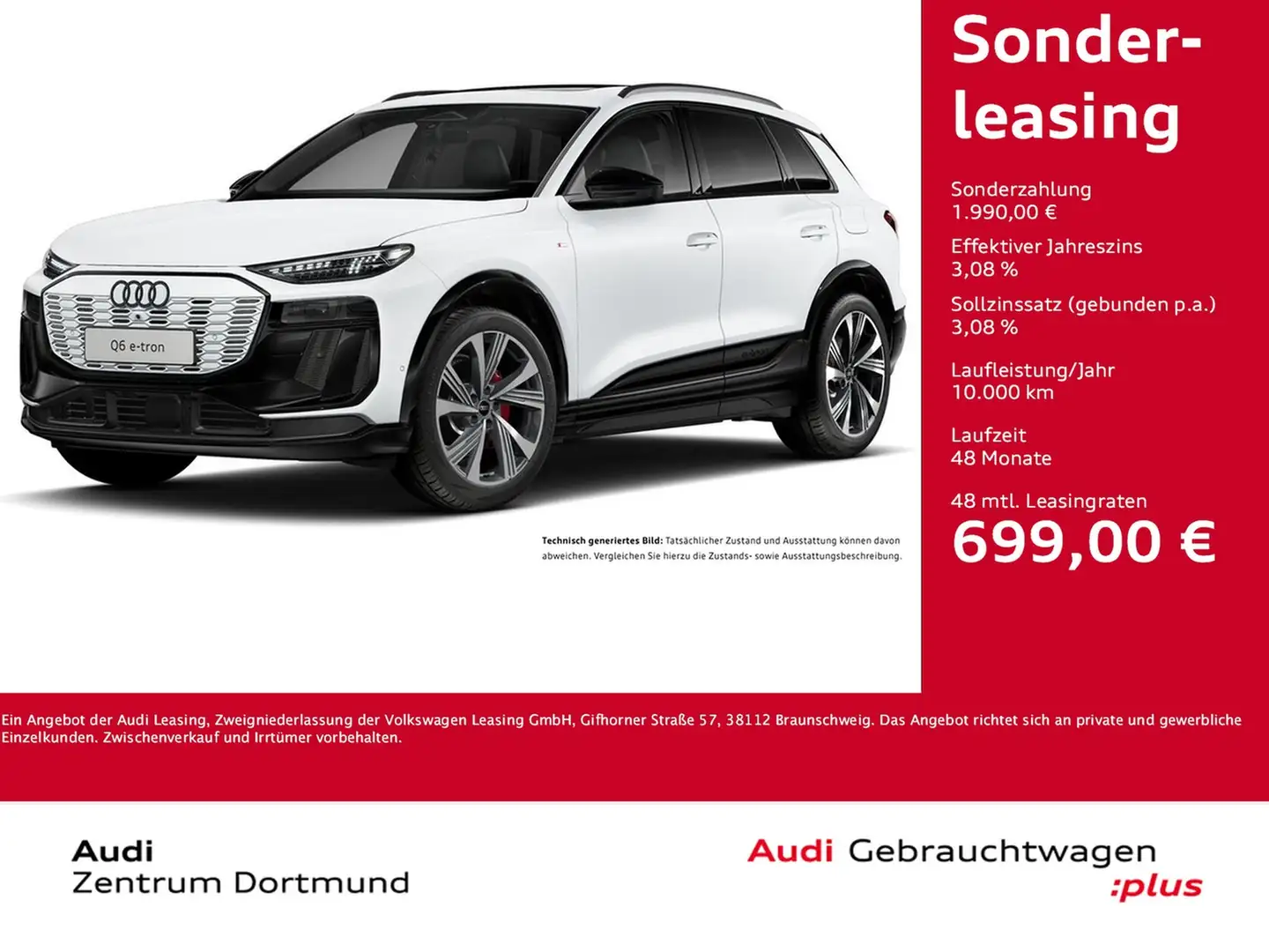 Audi Q6 e-tron quattro S LINE WÄRMEPUMPE PANO B&O AHK Weiß - 1